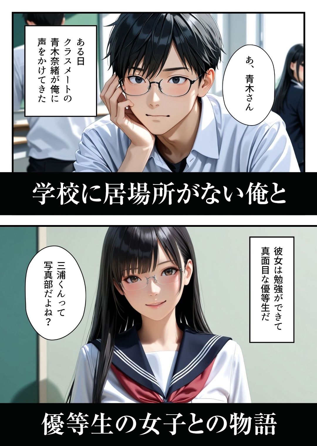 眼鏡の女 サンプル2ページ目