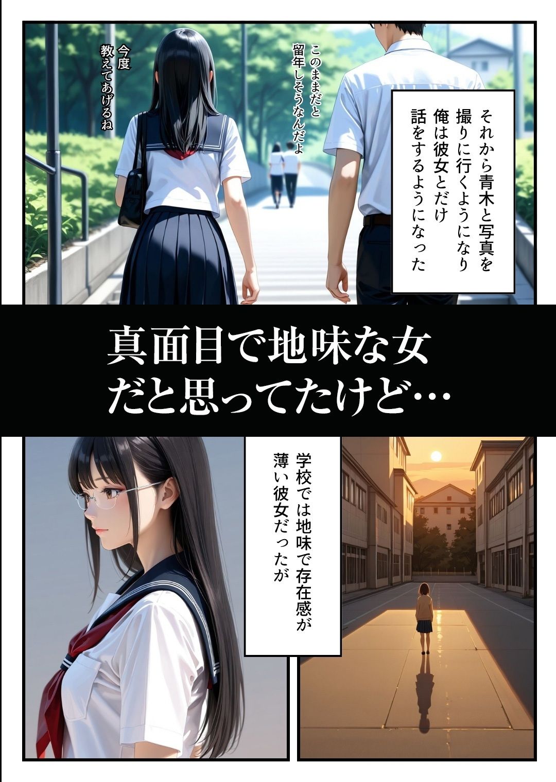 眼鏡の女 サンプル3ページ目