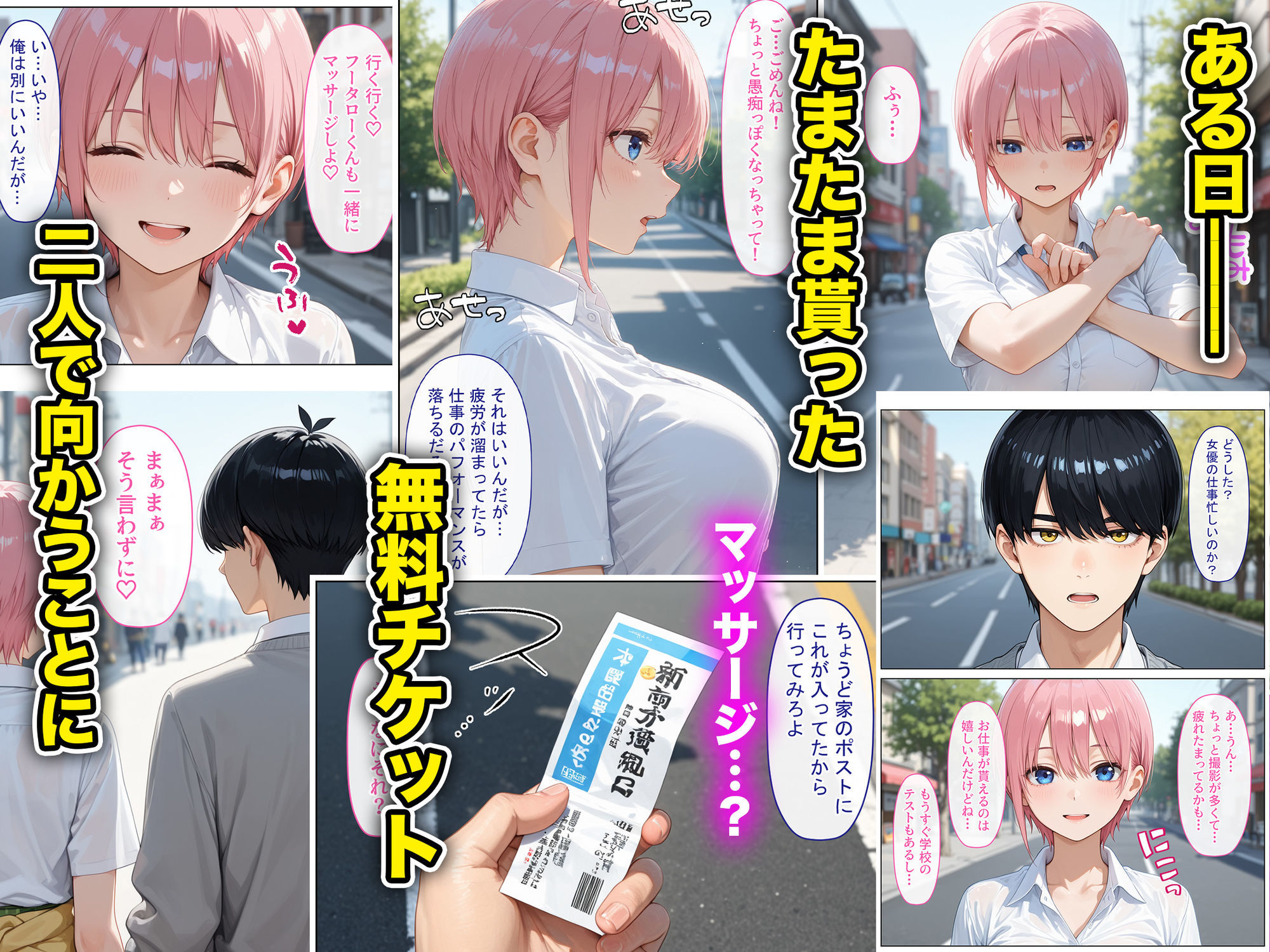 女優の長女が好きな男がいるのに、卑猥な施術に負け快楽沼ドはまりNTRされた話〜前編〜 サンプル1ページ目
