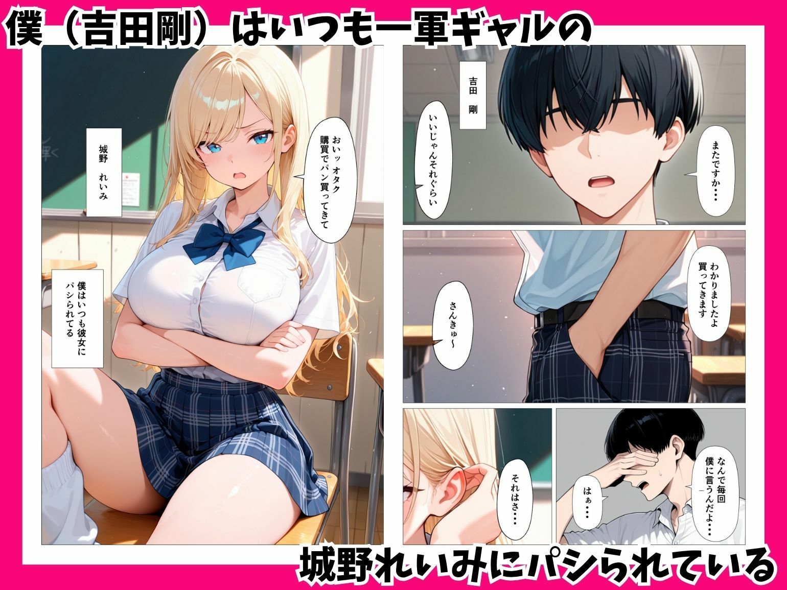 陰キャの僕をパシるギャルをSSランク精子で種付け潮だくセックスした話 サンプル1ページ目