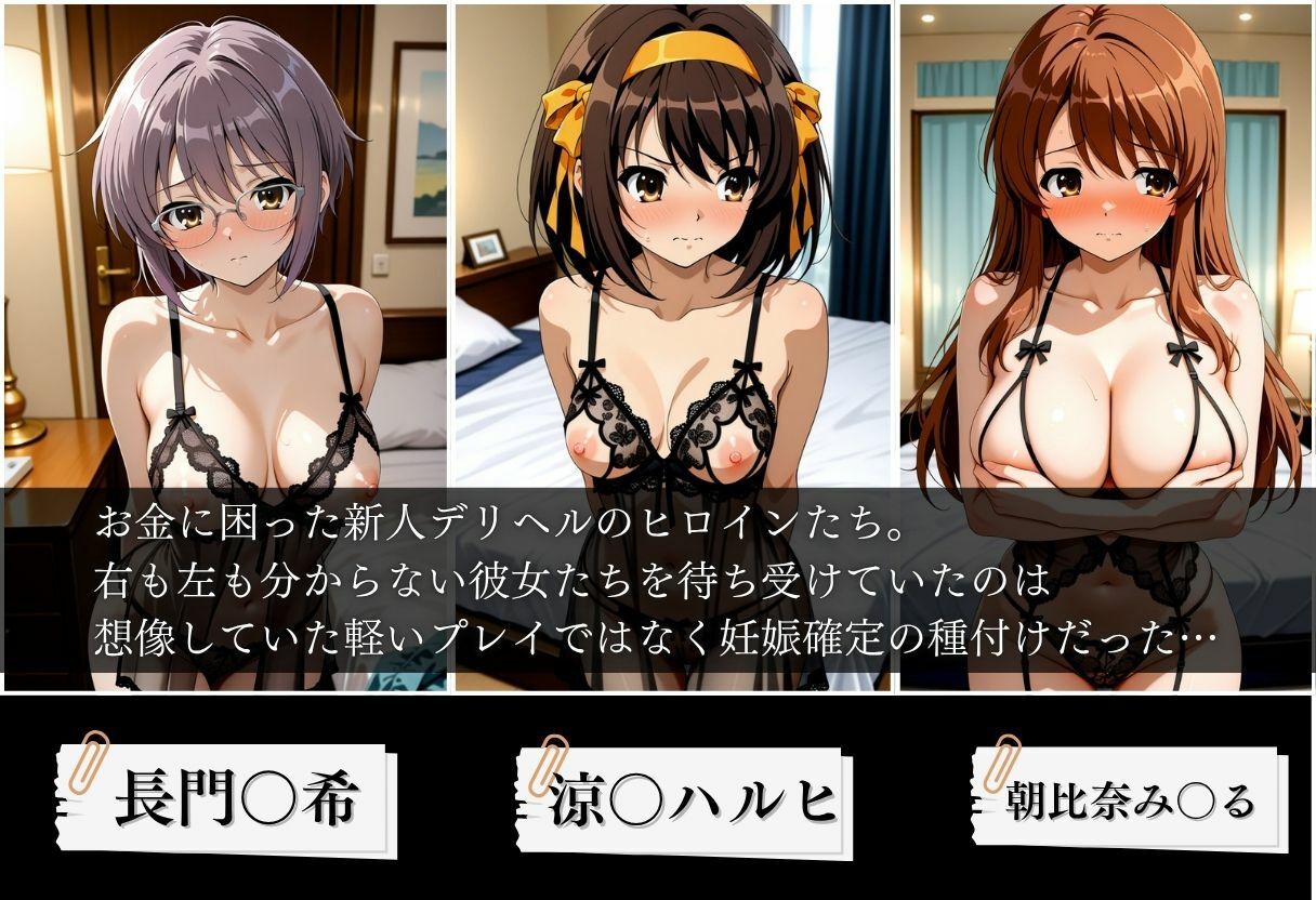新人デリヘル嬢に無許可中出しした話 涼〇ハルヒの憂鬱編 サンプル1ページ目