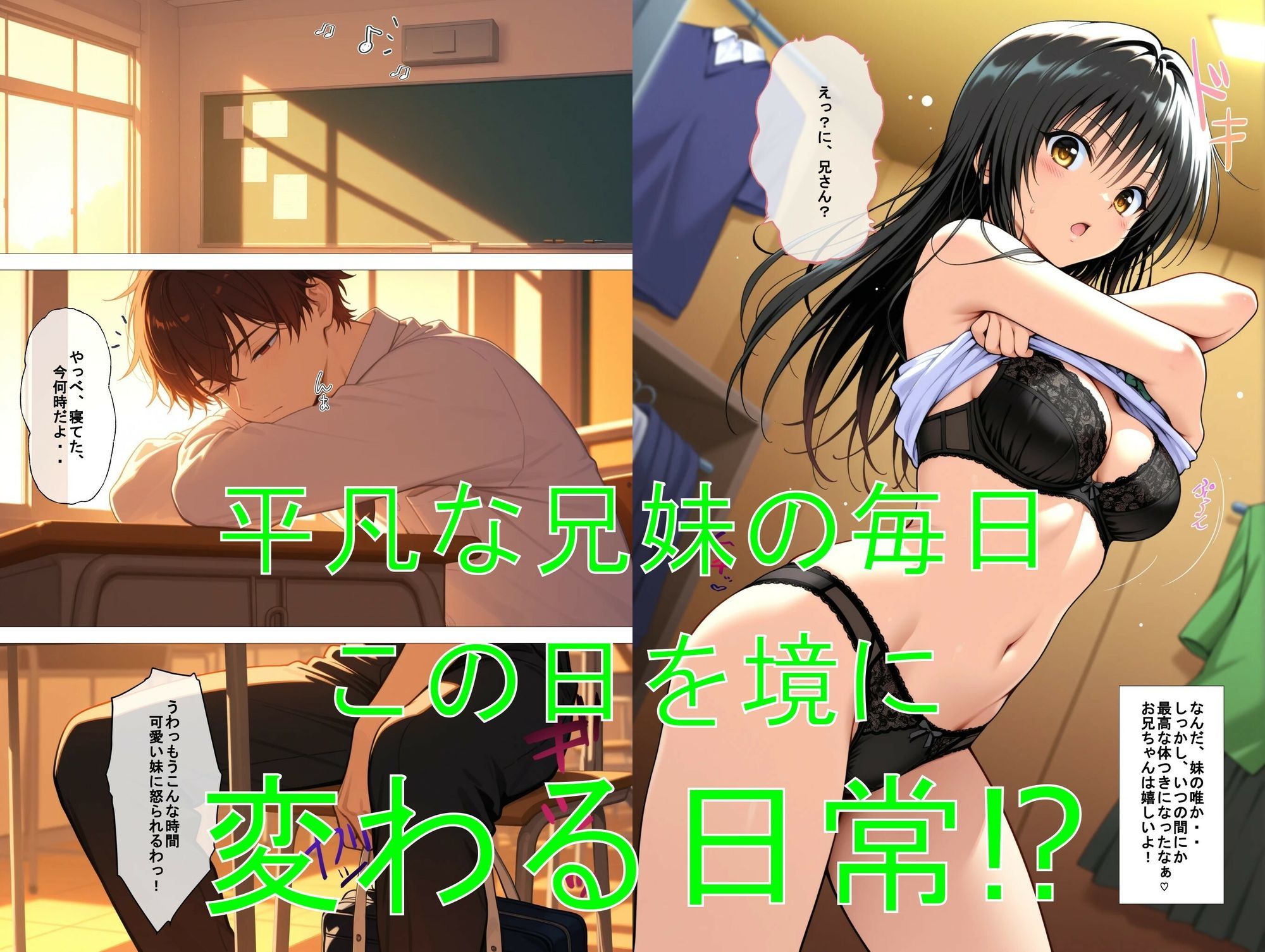 俺の妹は兄さん大好きっ娘でした！  意地の張り合いで妹と？相思相愛なんでラブラブになりました サンプル2ページ目
