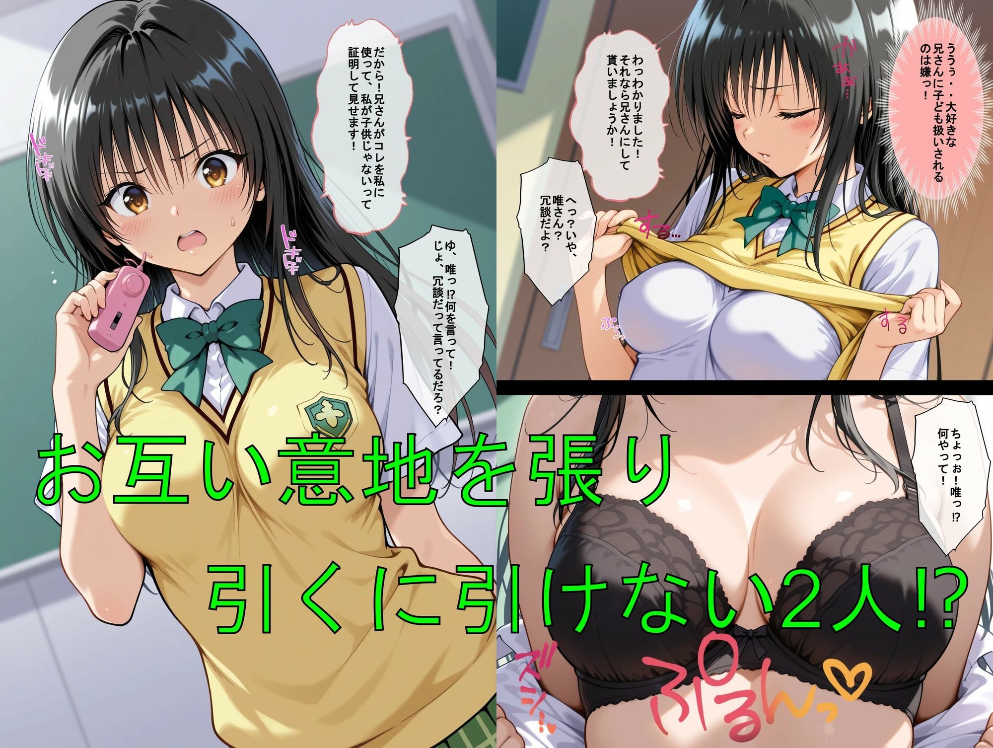 俺の妹は兄さん大好きっ娘でした！  意地の張り合いで妹と？相思相愛なんでラブラブになりました サンプル4ページ目
