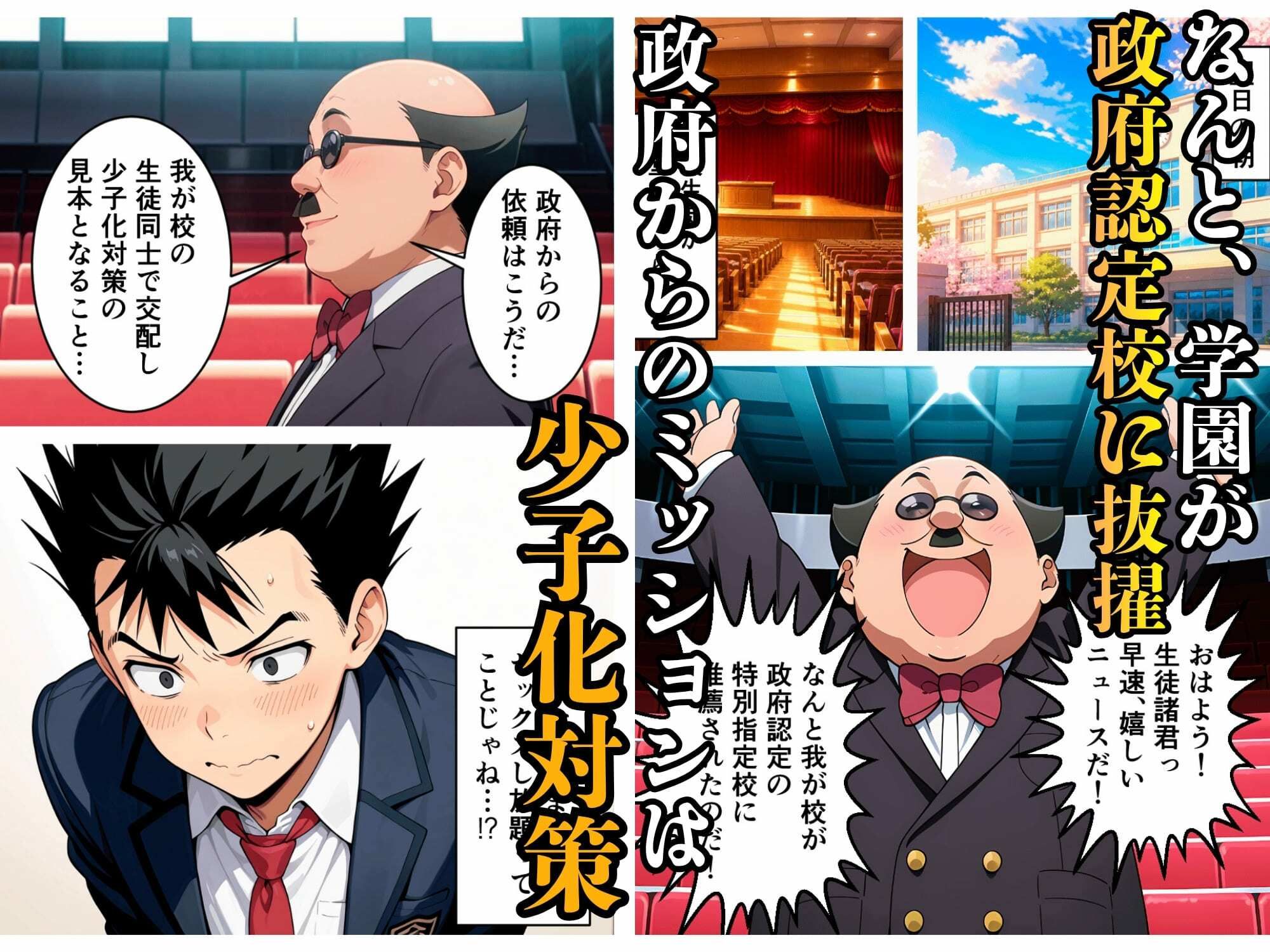猿山が学園を支配しヒロインを蹂躙する話 サンプル3ページ目