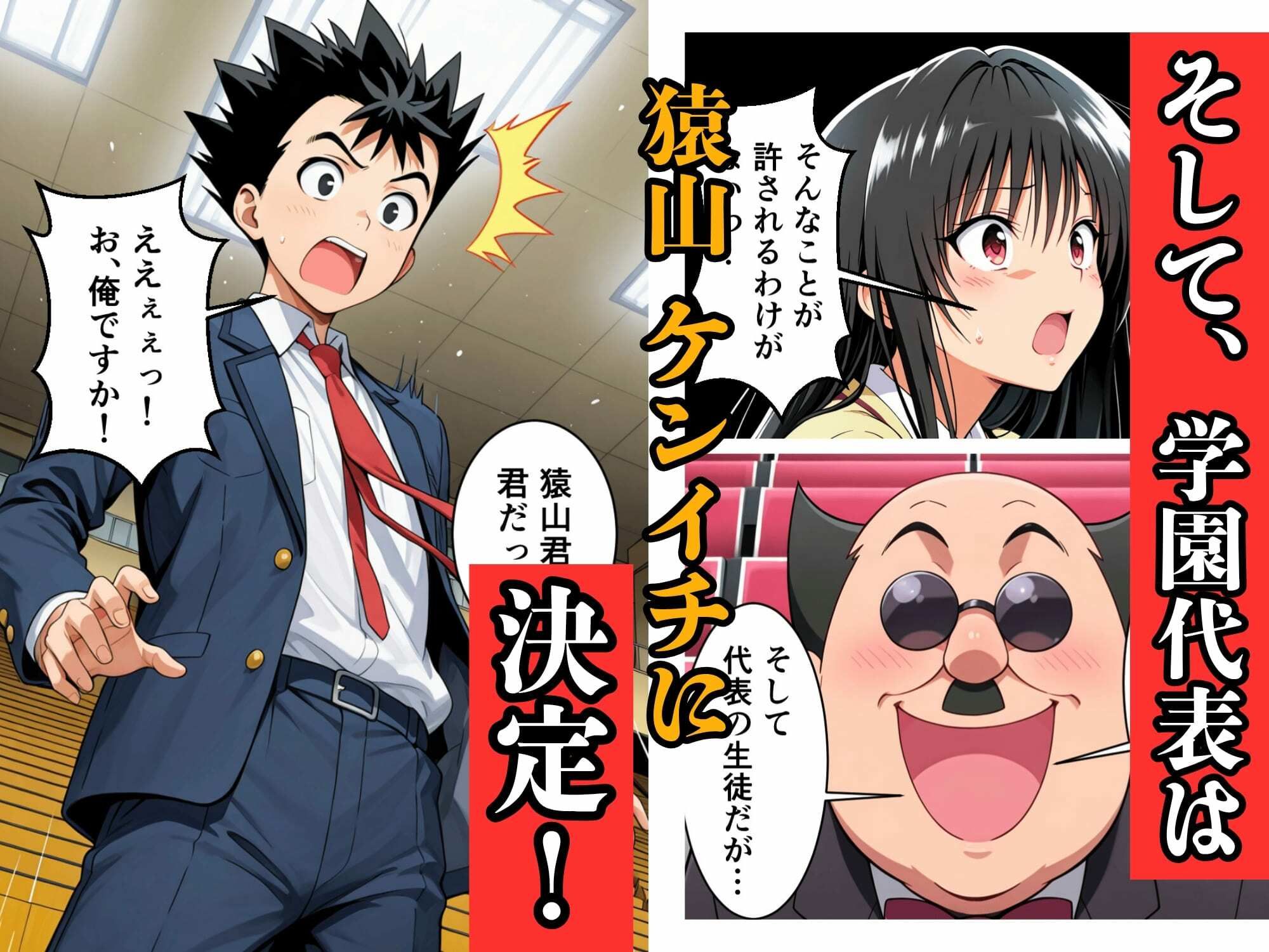 猿山が学園を支配しヒロインを蹂躙する話 サンプル4ページ目