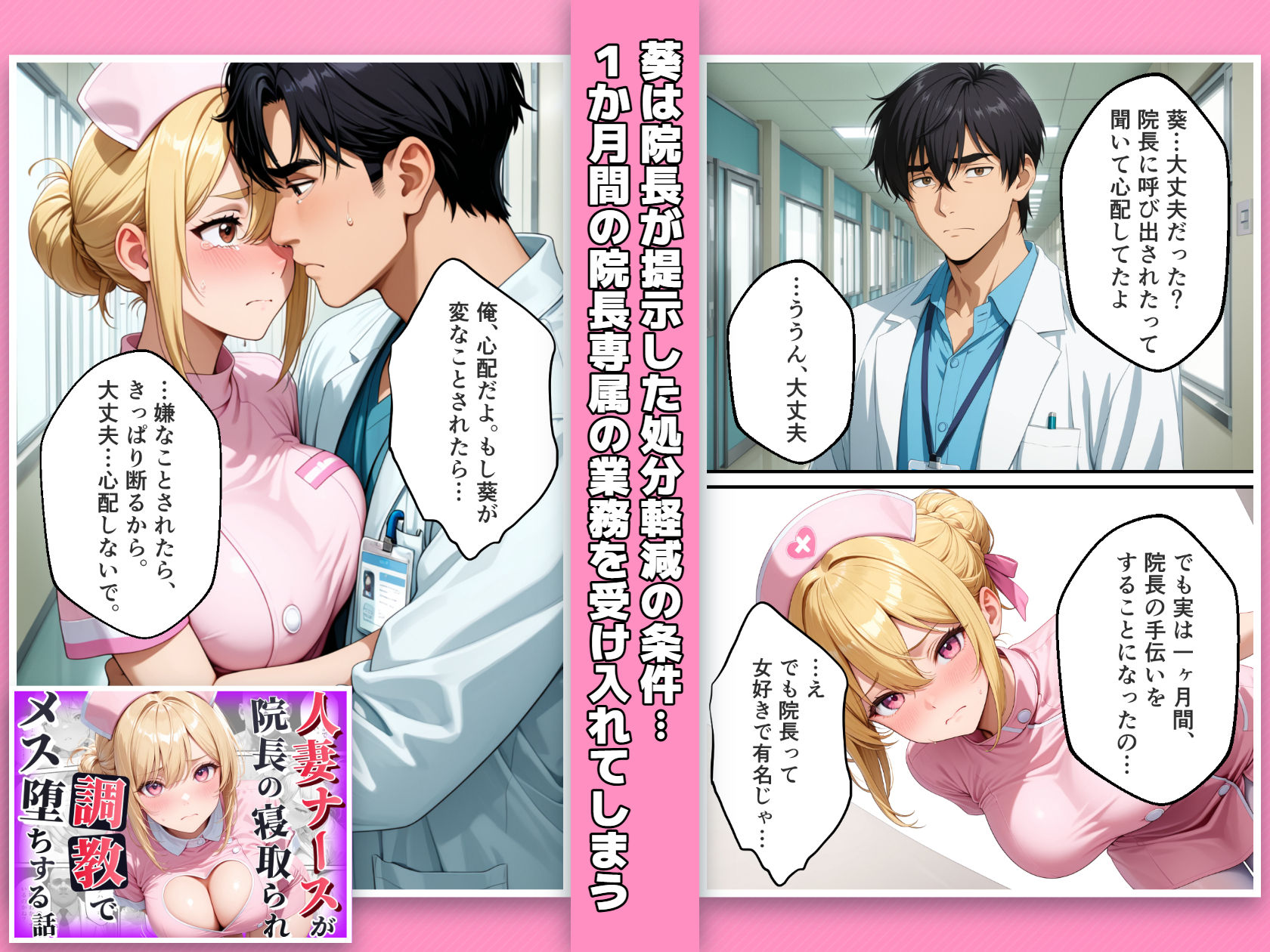 人妻ナースが院長の寝取られ調教でメス堕ちする話 サンプル3ページ目