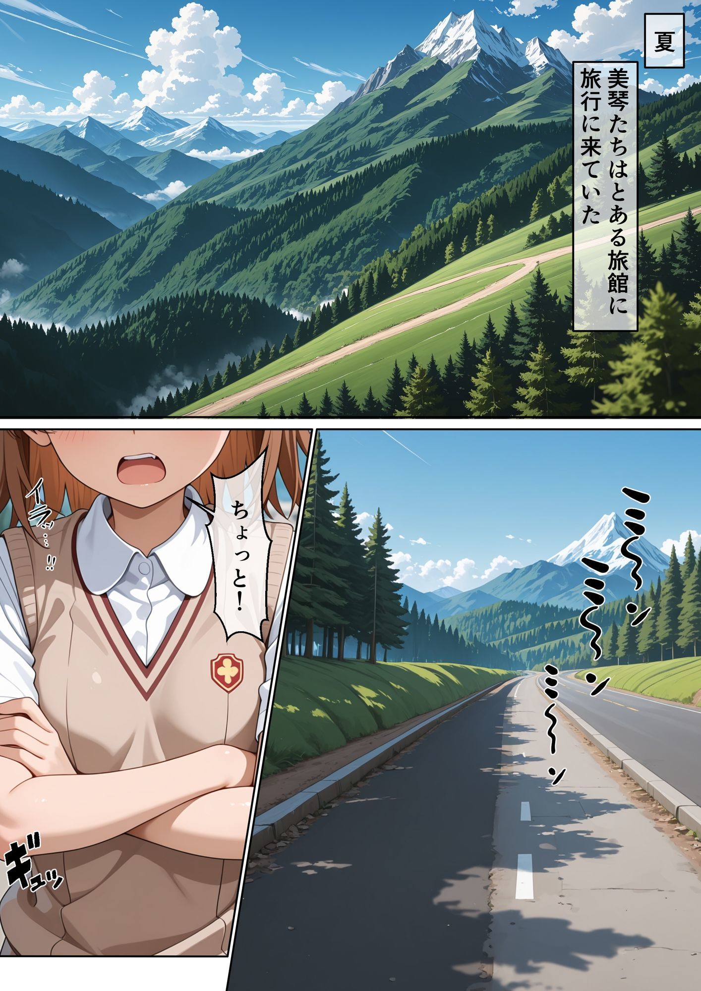 とある旅館の性交生活 催◯温泉旅館【とある科学◯超電磁砲編】 サンプル1ページ目