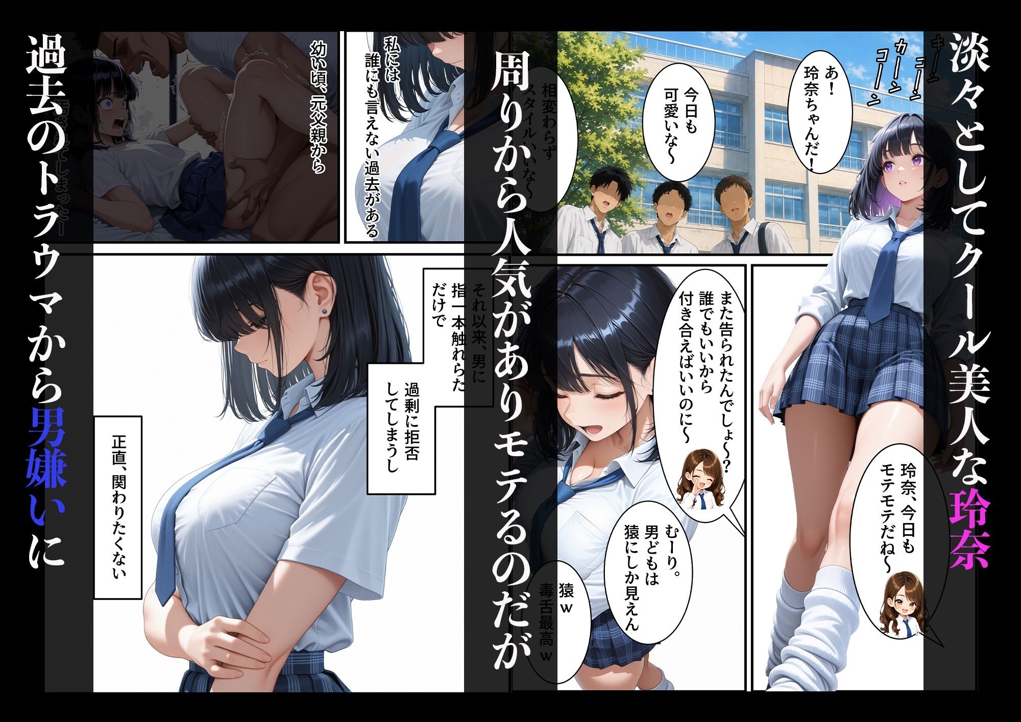 男嫌いのクールギャルをマゾメス化させたら サンプル1ページ目