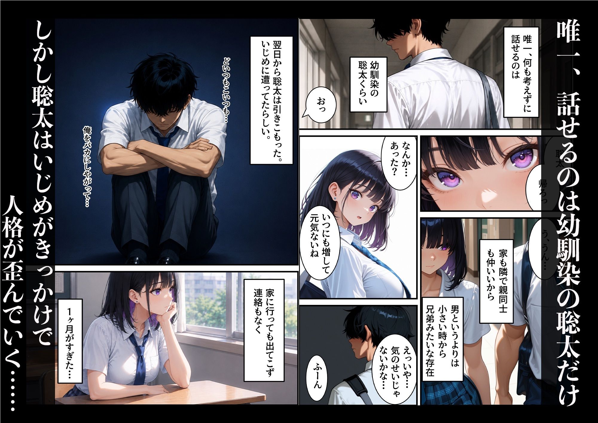 男嫌いのクールギャルをマゾメス化させたら サンプル2ページ目