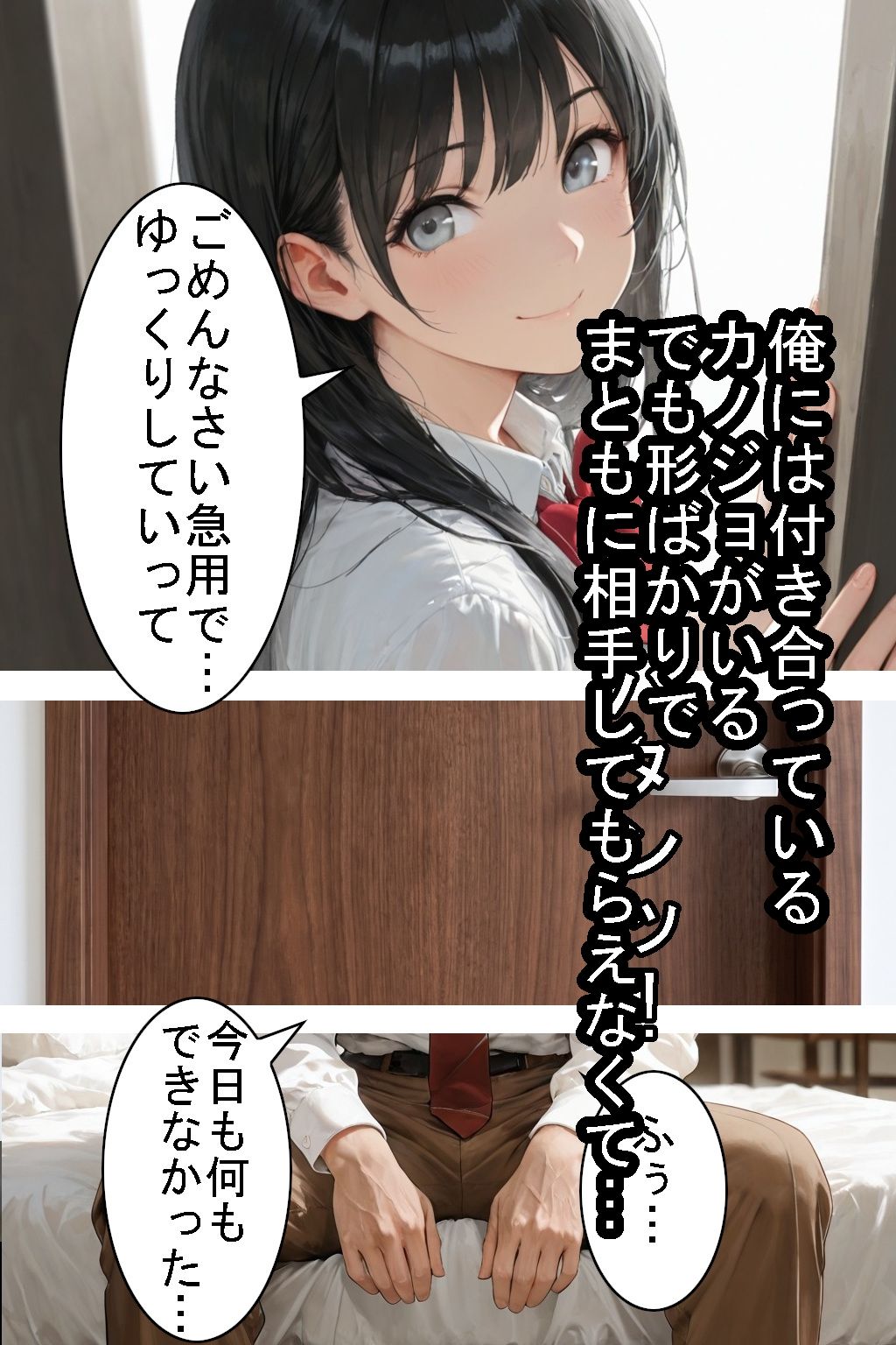 【制服】相手してくれないカノジョから、誘ってくれたその子の妹に乗りかえた話【征服えっち】 サンプル1ページ目