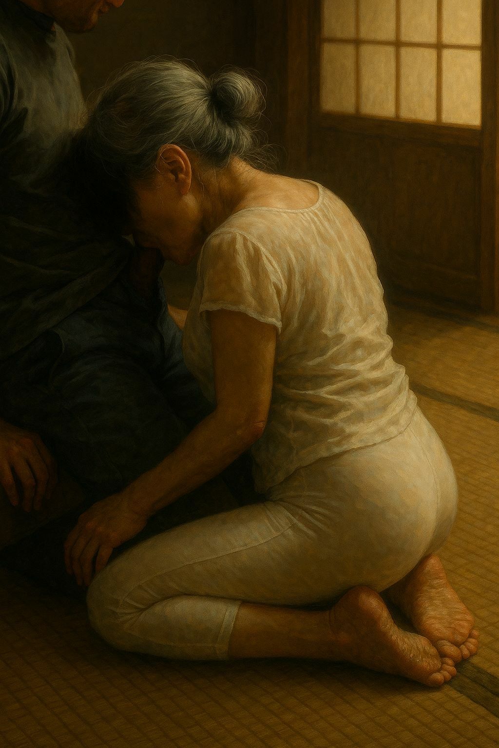 妙子（タエコ）と弘（ヒロム）17 『75歳妙子さんに出張前夜から抜かれっぱなし』 サンプル4ページ目