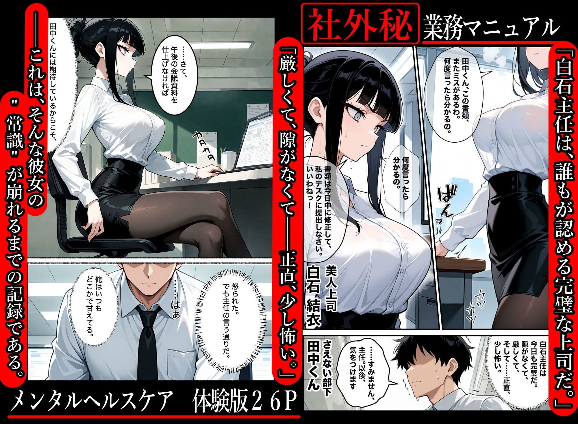 社外秘  これは業務です。真面目な美人上司がメス堕ちするまでの話 サンプル1ページ目