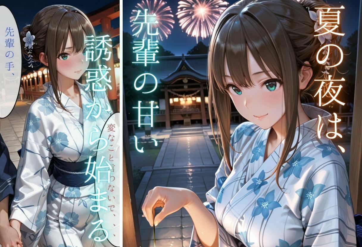 花火デートは先輩の誘惑から始まった〜乱れた先輩を夏の夜にイキ堕とす〜 サンプル4ページ目