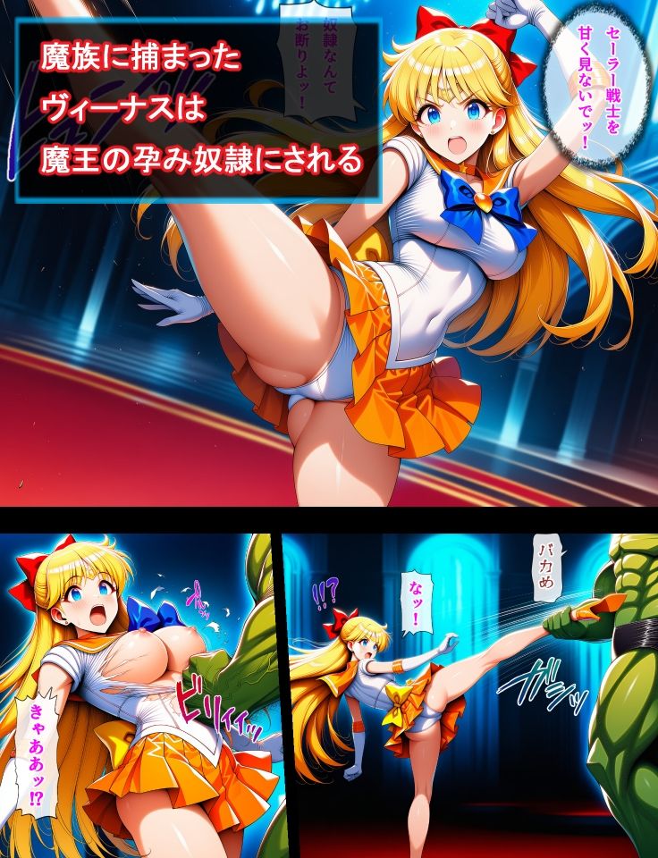 セーラー戦士リメイク  ヴィーナス凌●  妊娠＆出産＆機械姦 サンプル2ページ目