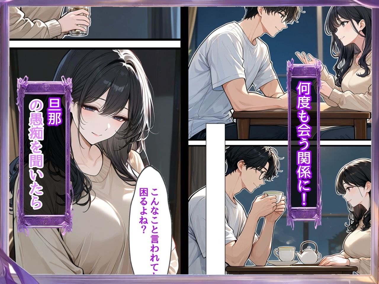 毎日挨拶するだけの人妻が、俺の部屋に来るようになった。 サンプル3ページ目