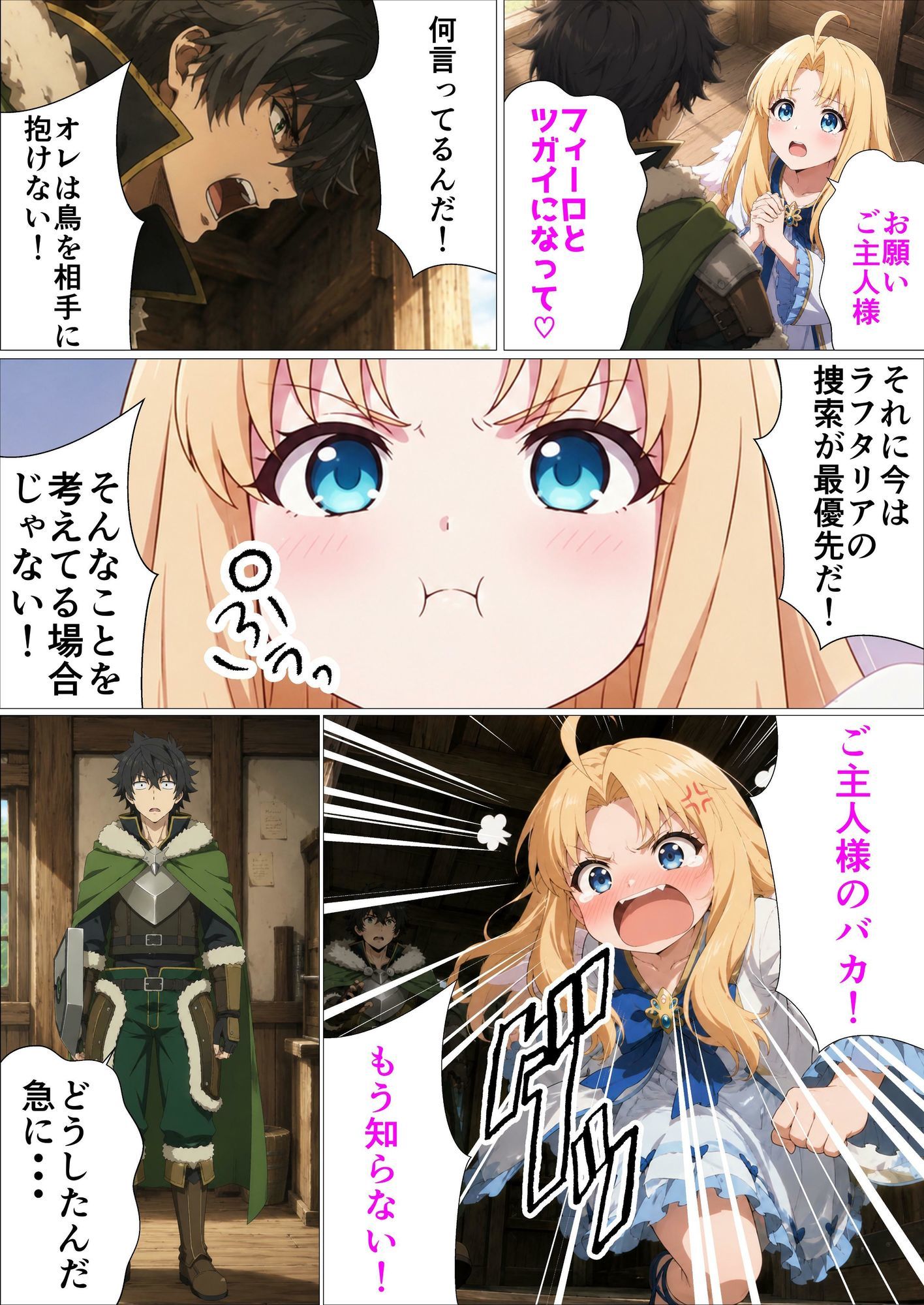 盾の勇者といじられた彼女たち サンプル5ページ目