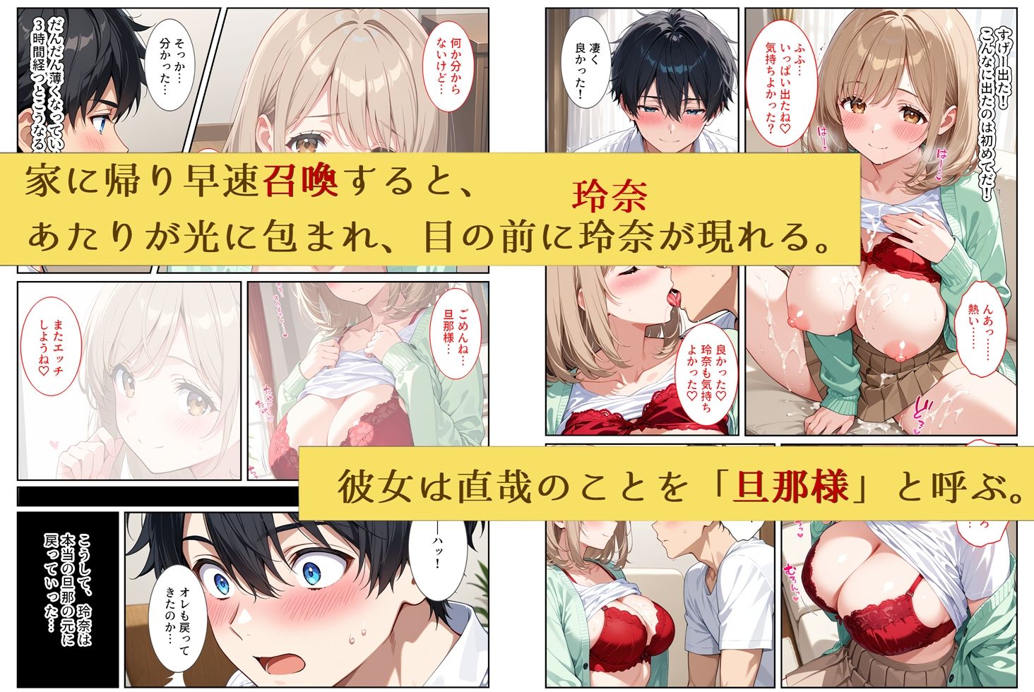 人妻ガチャ〜俺を旦那だと思い込む清楚な若妻を孕ませる〜 サンプル4ページ目