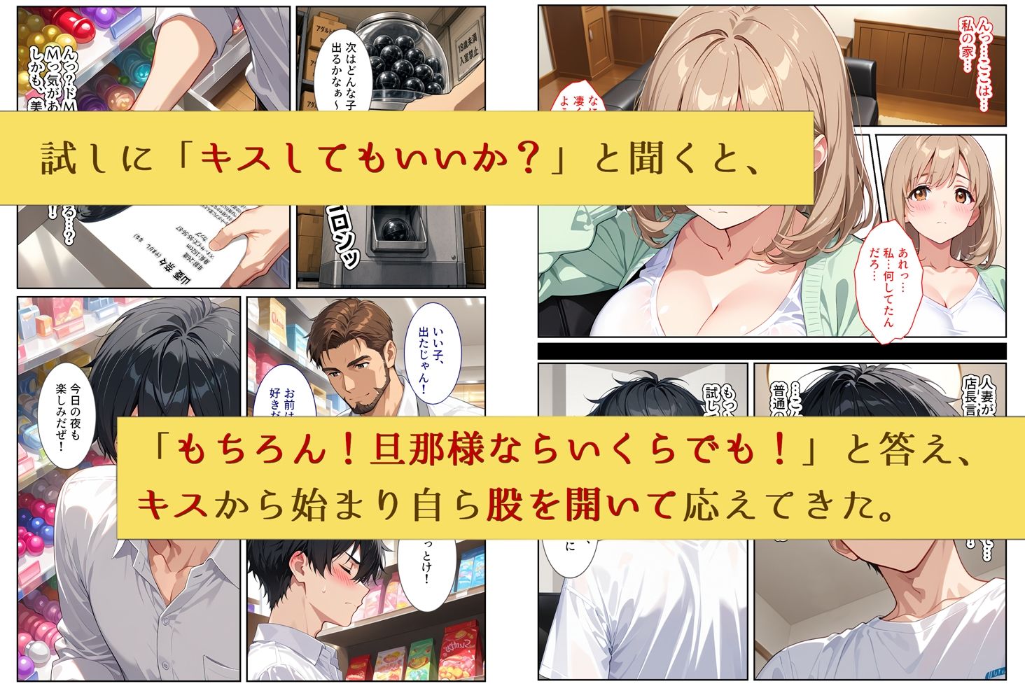人妻ガチャ〜俺を旦那だと思い込む清楚な若妻を孕ませる〜 サンプル5ページ目