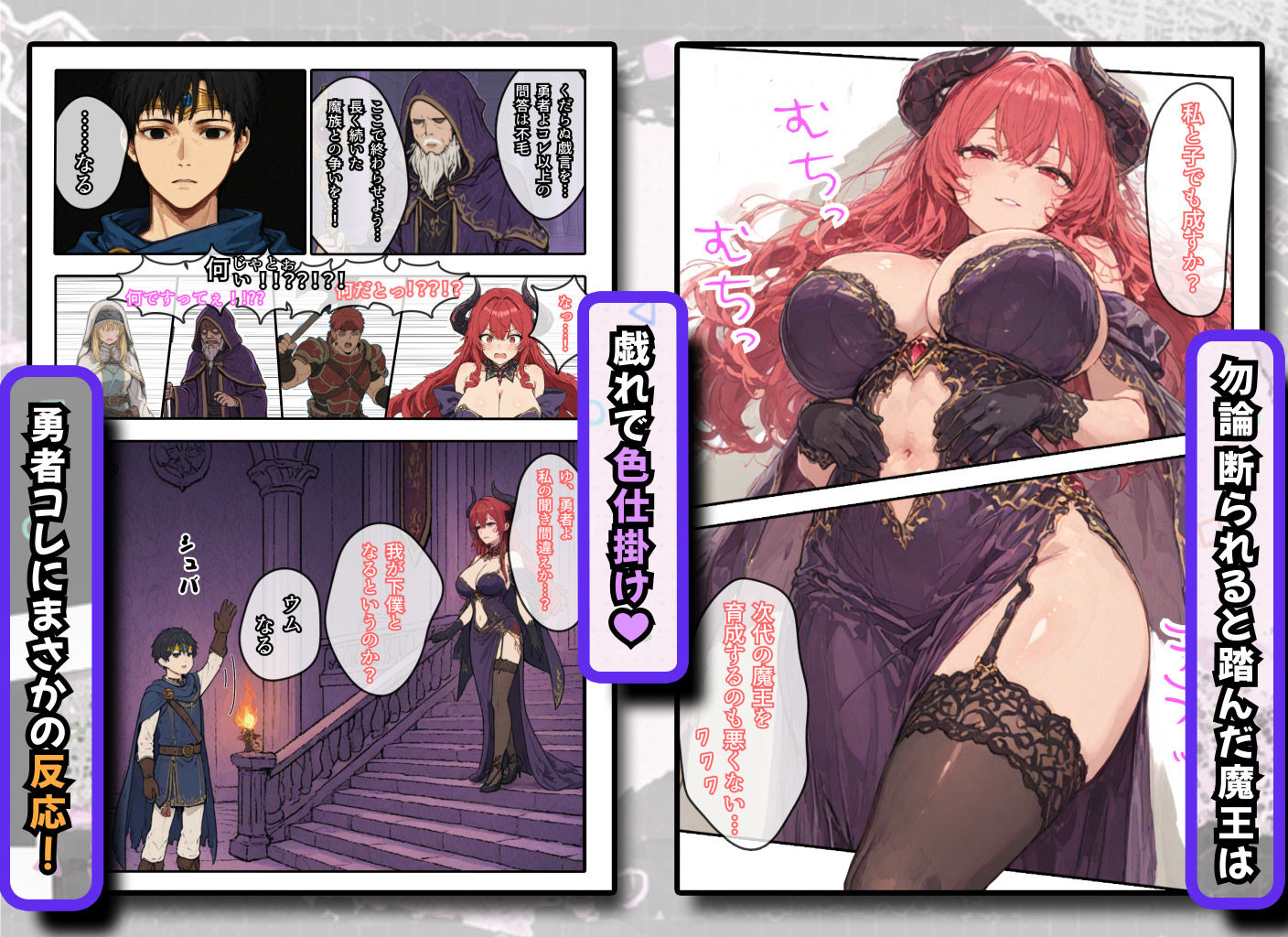 高慢魔王、貧弱・母乳・感度過敏体質にされる！汗と母乳とアクメ汁でグチョ濡れの連続中出し絶頂鬼アクメ！！ サンプル3ページ目