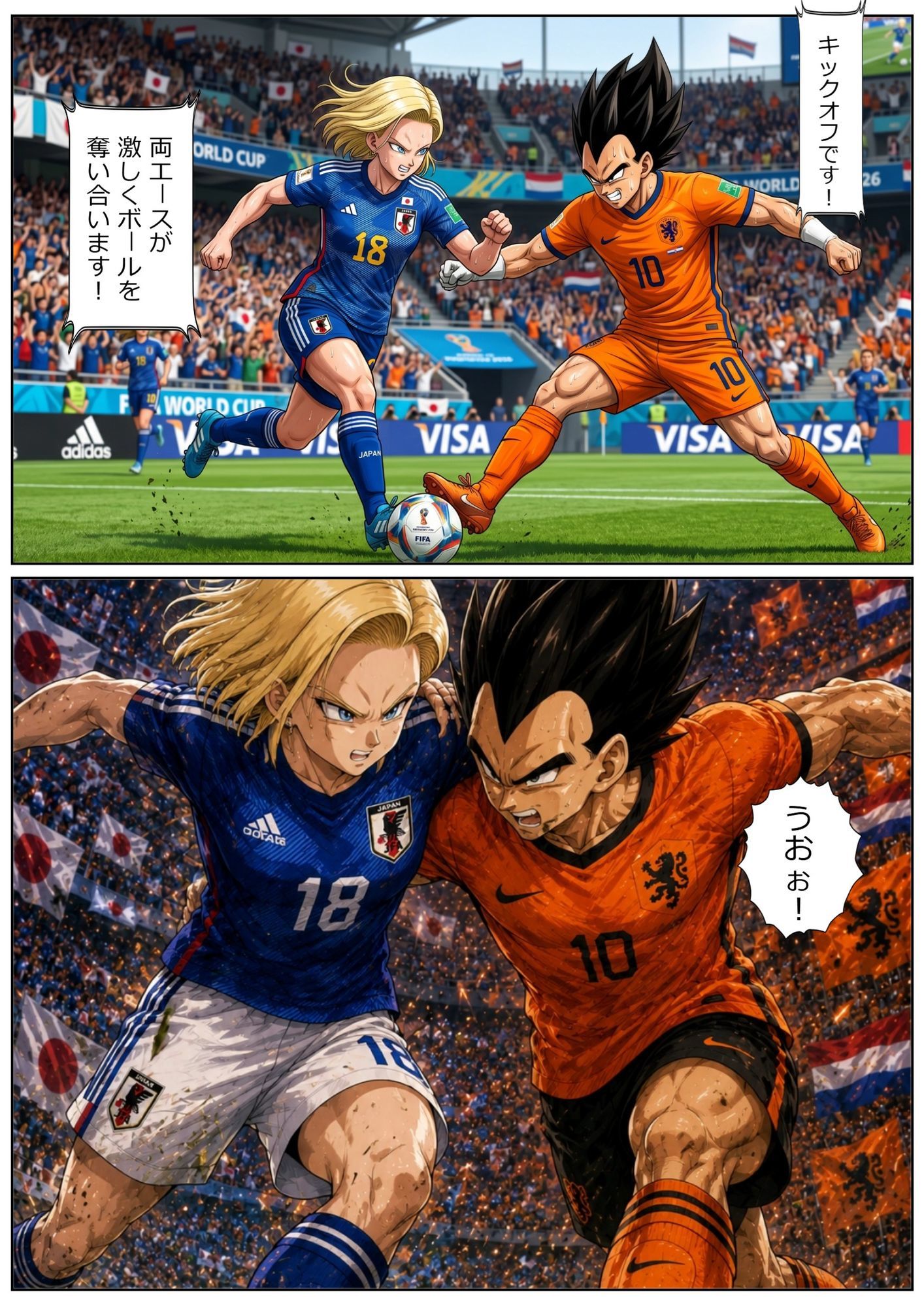 【総集編120枚超】18号×ベジータ 禁断ロッカールーム 1〜3完全収録 プライドを賭けた汗だく即ハメ サンプル2ページ目