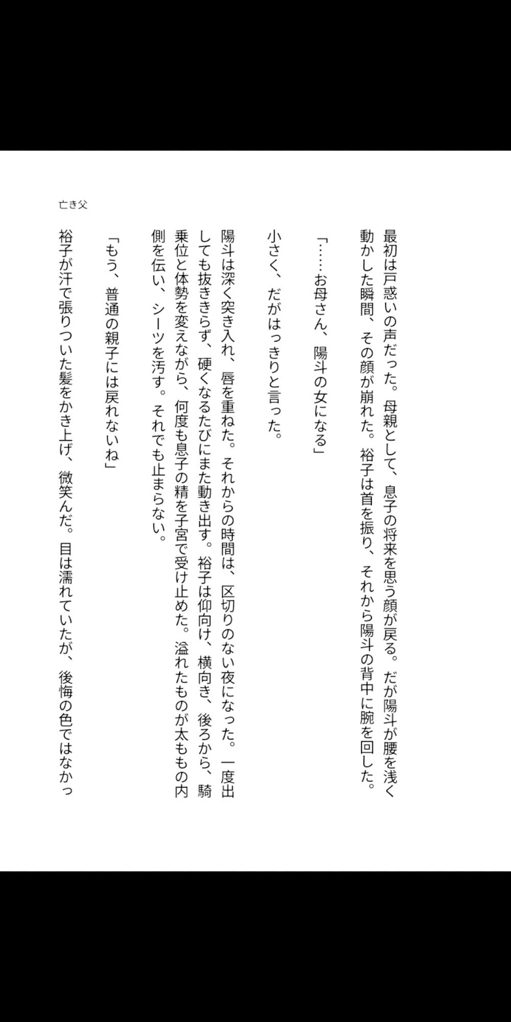 亡き父のいない夏、鍵をかけない母の部屋――四十路の豊満な肉体が息子を受け入れ、子宮で精を求め続けるまでの背徳同居 サンプル4ページ目