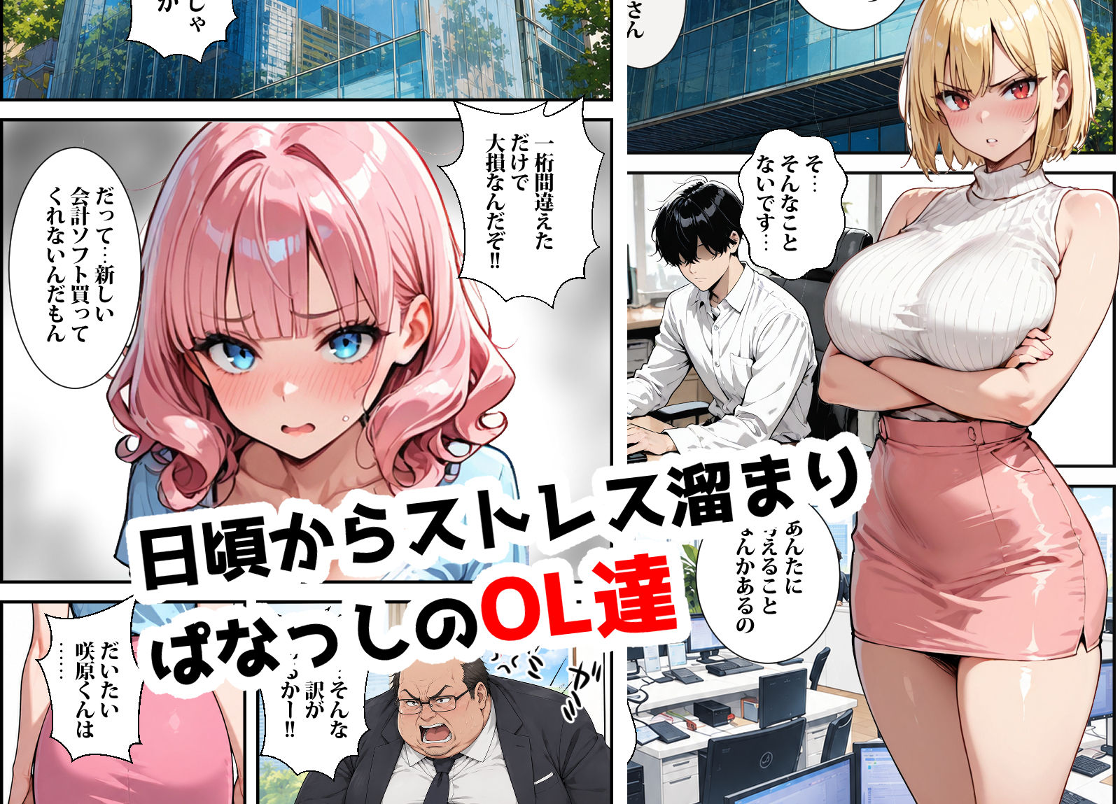 僕のチンポがOL達のディルドにされた日 サンプル1ページ目