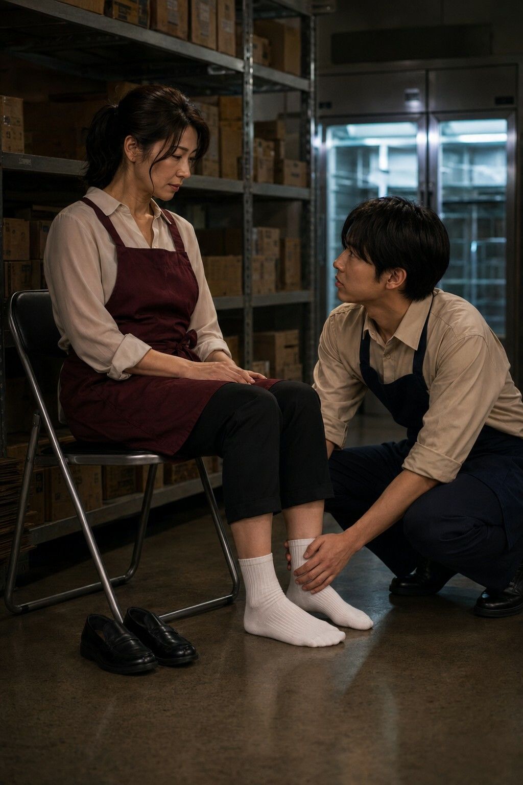 閉店後、人妻パートの白い靴下に触れた【本編全20話＋香織視点特別編＋カラー挿絵6枚】 サンプル2ページ目