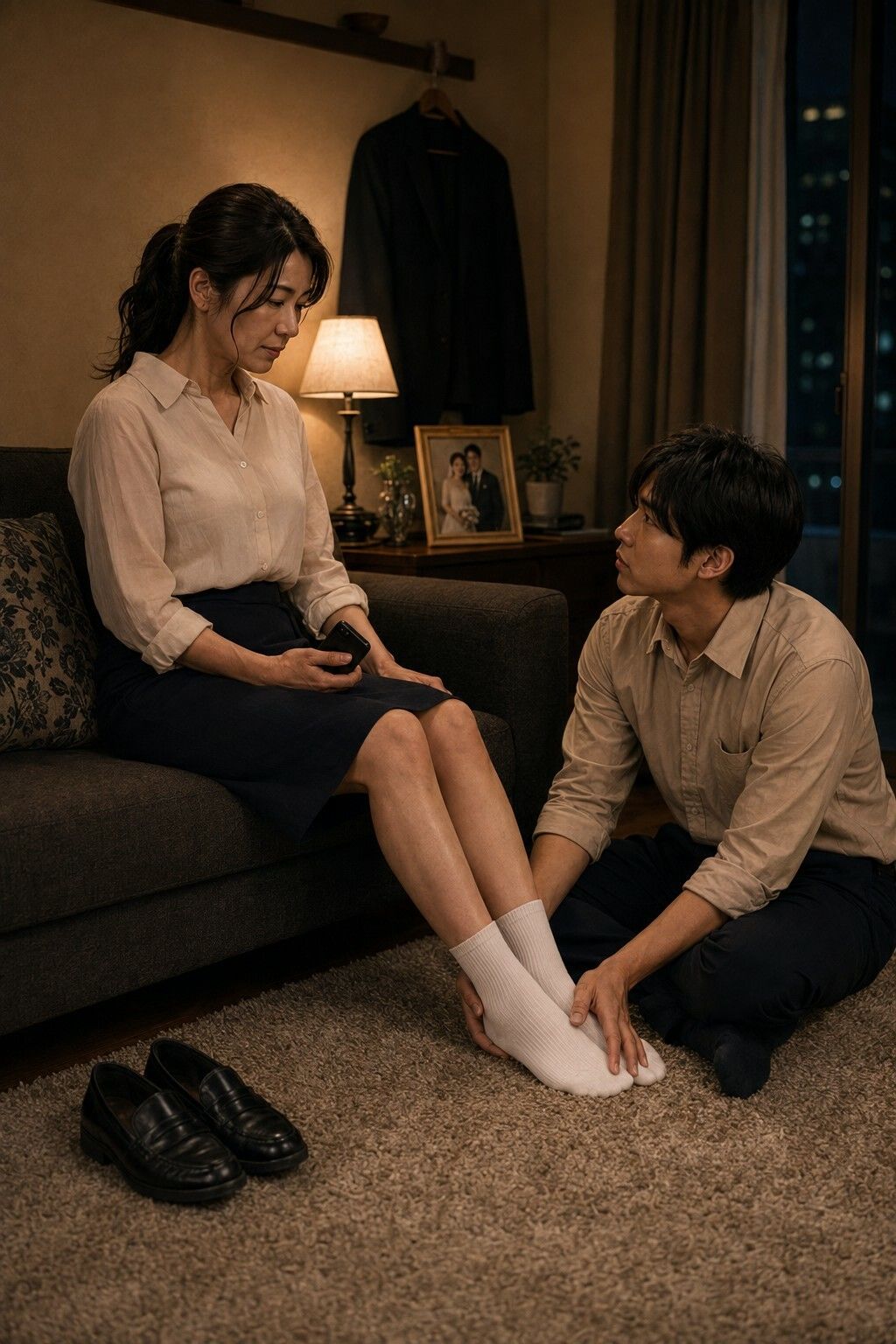 閉店後、人妻パートの白い靴下に触れた【本編全20話＋香織視点特別編＋カラー挿絵6枚】 サンプル4ページ目