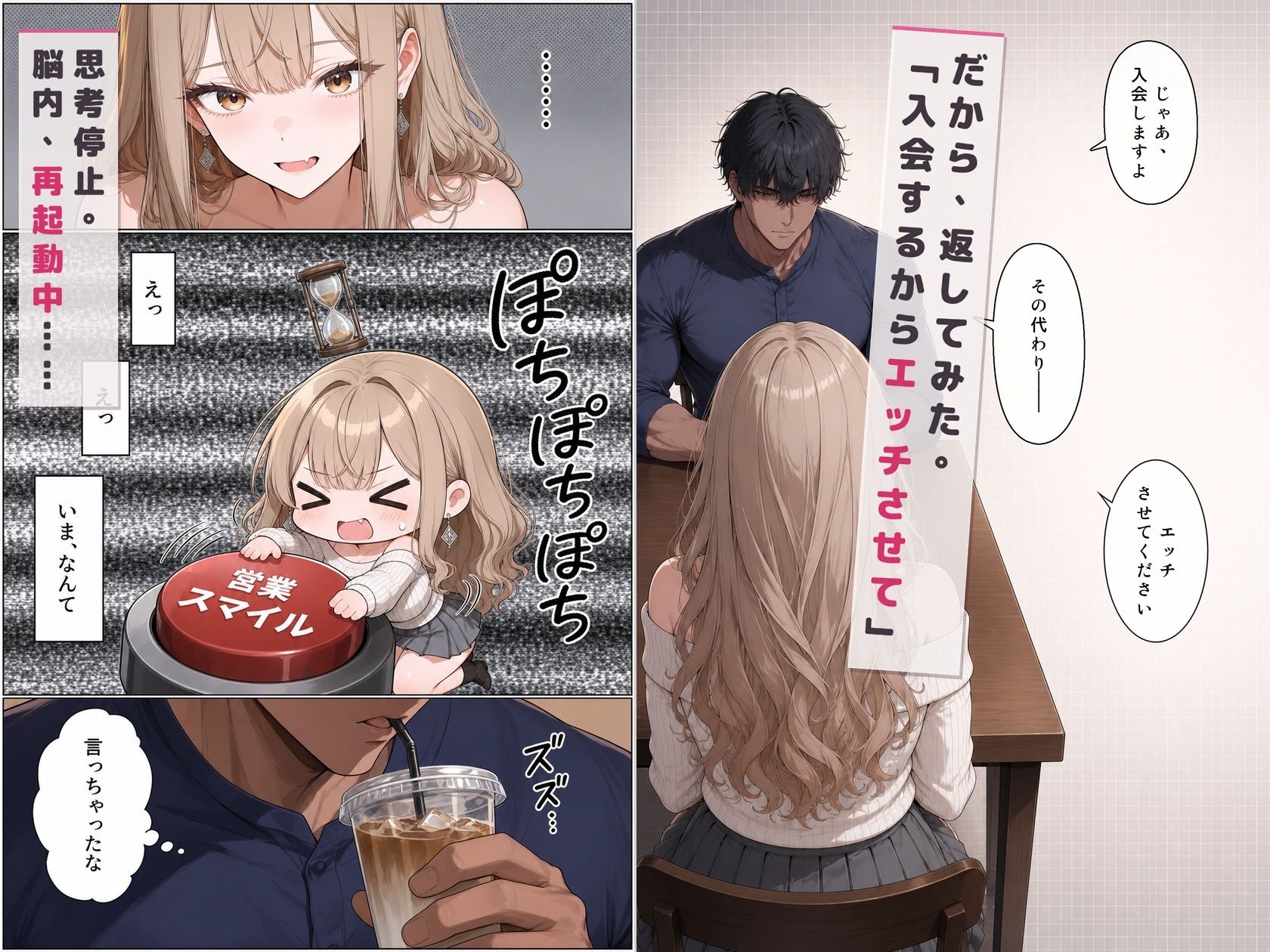 マルチ勧誘の港区女子に「入会するからエッチさせて」と返してみた サンプル3ページ目