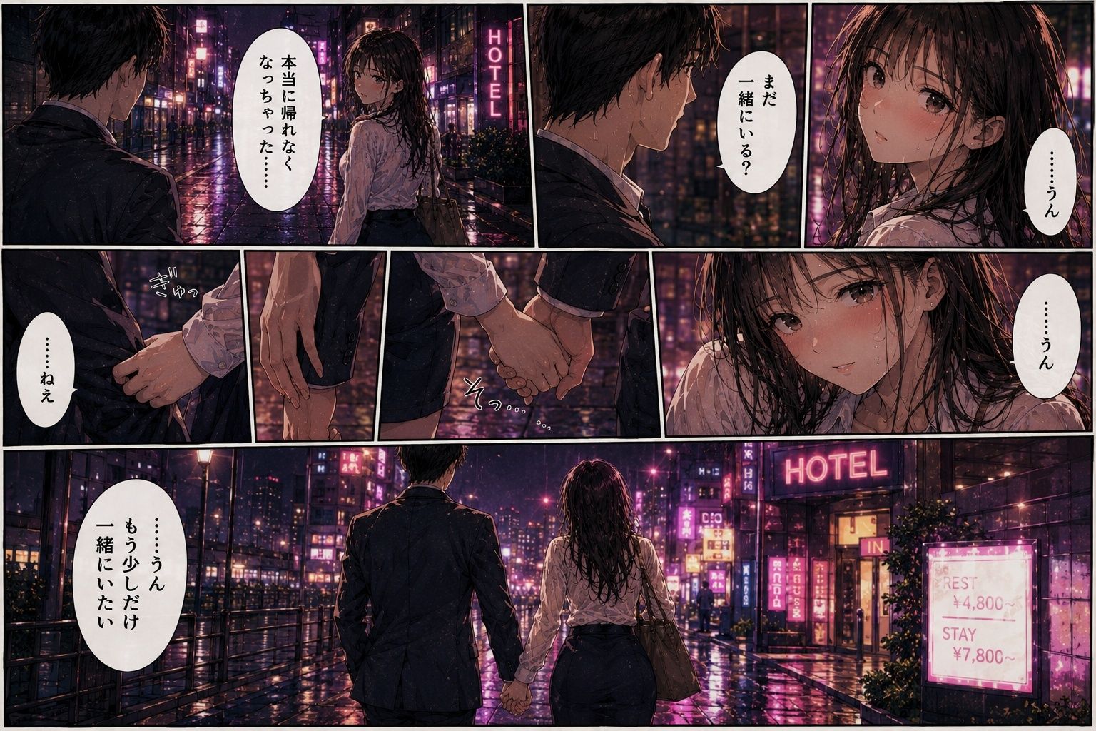 終電を逃した美女をナンパしてみた。 〜「帰れなくなっちゃった」彼女との長い夜〜 サンプル2ページ目