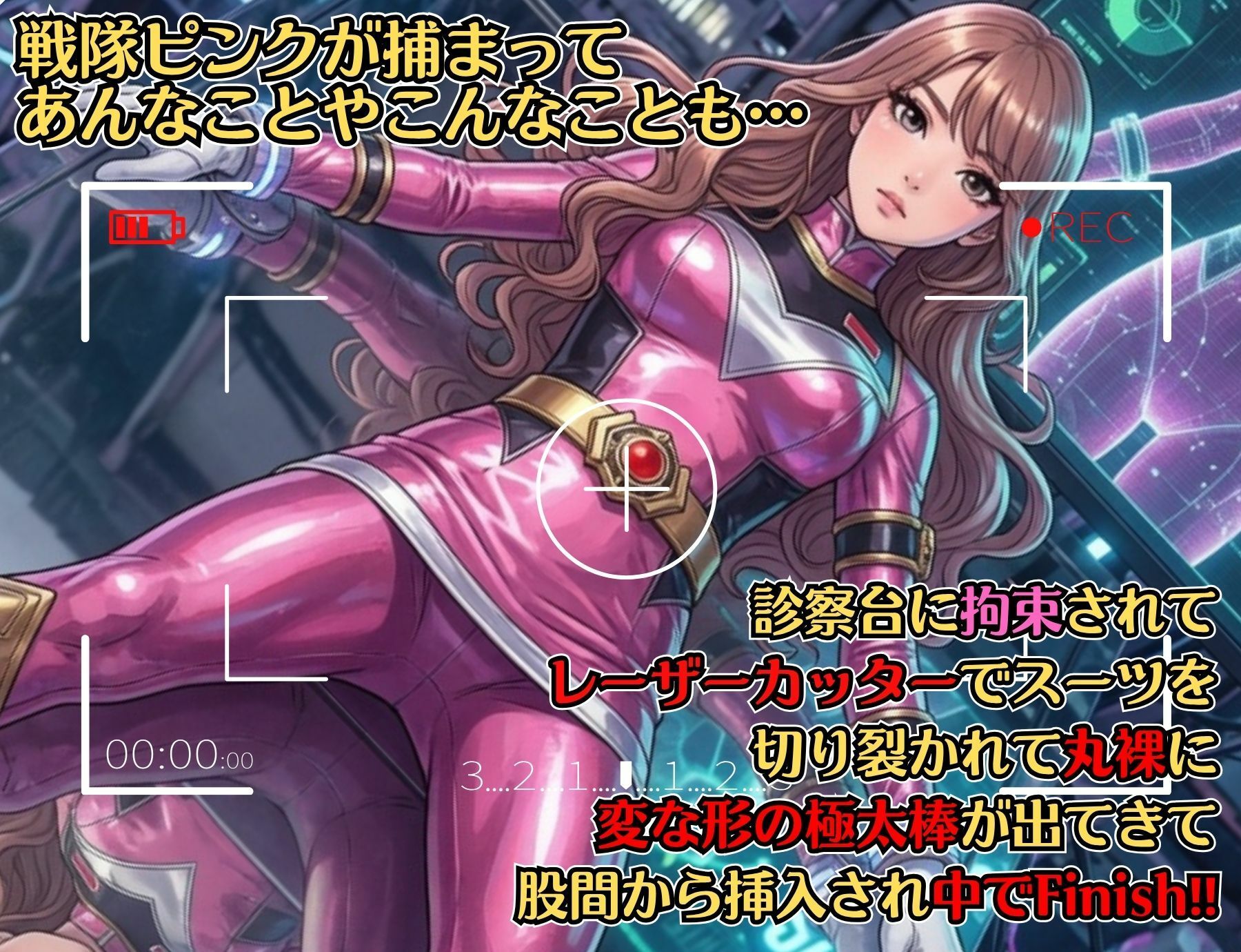 【戦隊ピンク特別編集版】煌戦隊キラリンジャーIN美肢体研究室・極太の侵入ミッション〜敵アジトで拘束された戦隊ヒロインは戦闘員が極太過ぎて大ピンチ？/戦隊ロスのアナタに贈る『大人の為の戦隊』シリーズ〜 サンプル2ページ目