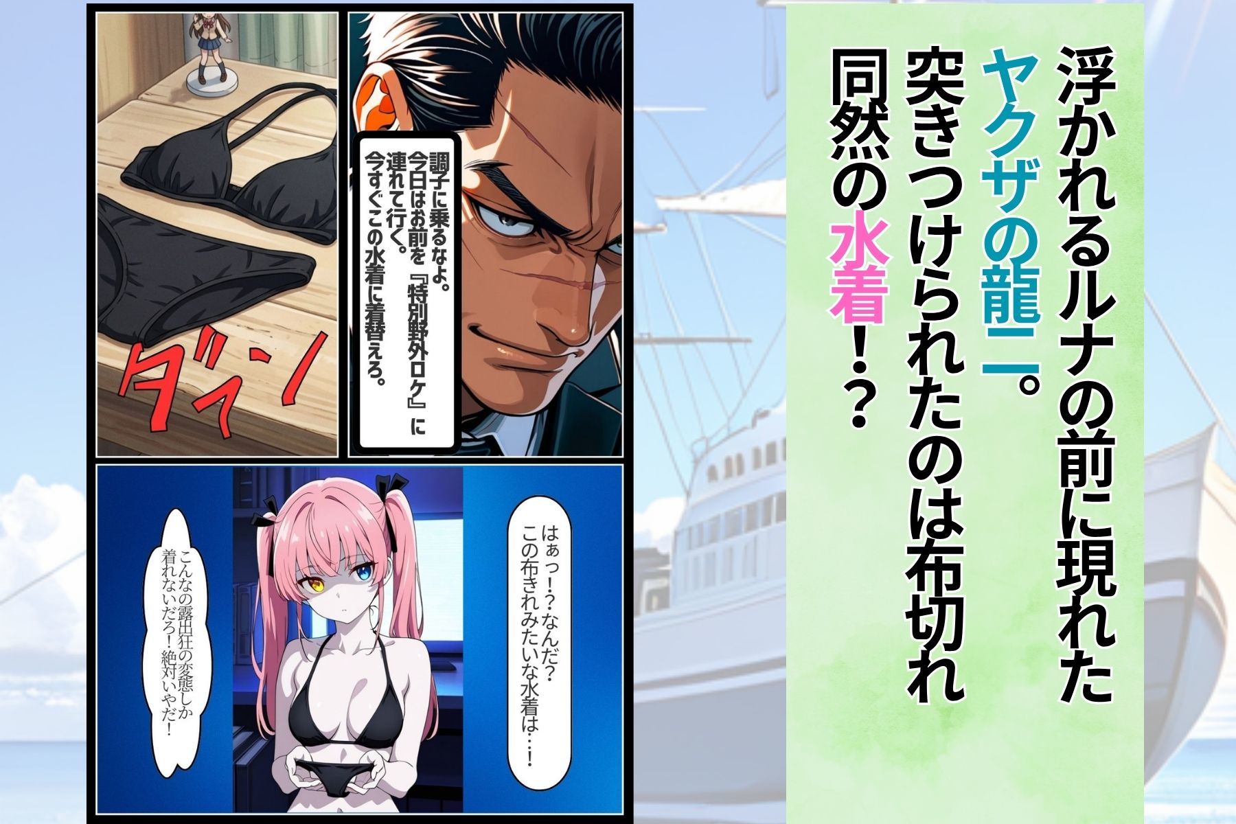 野外クルーザーで生配信したらダブルで雌堕ちさせられました サンプル3ページ目