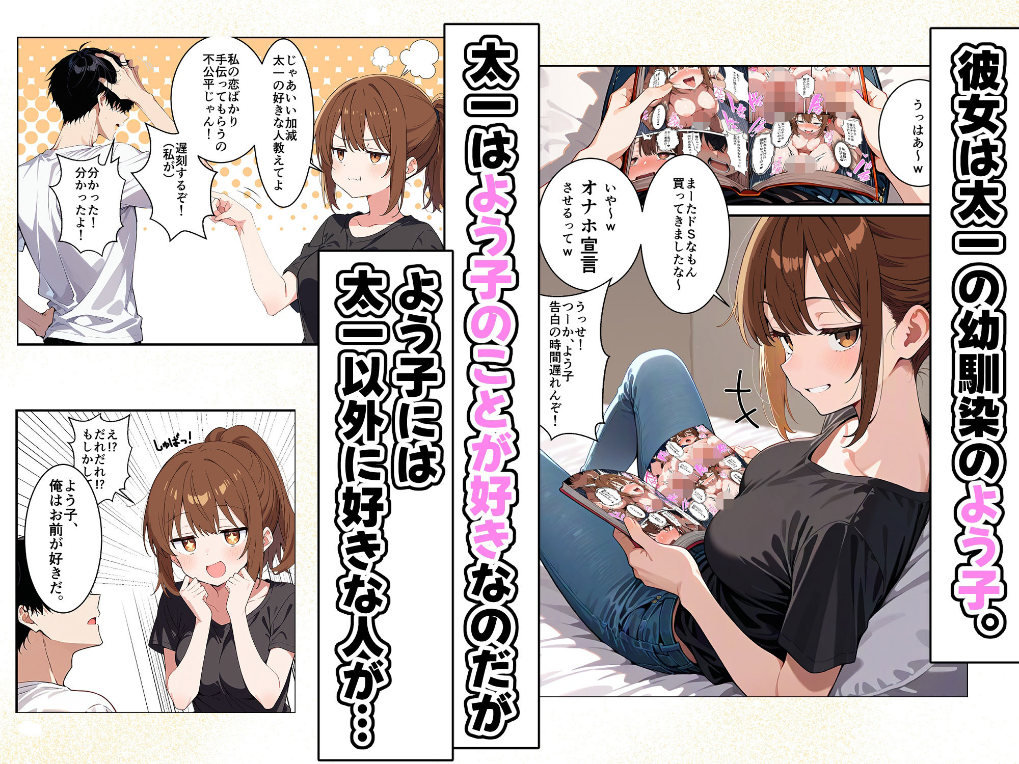 幼馴染が俺の嫁＋オナホになるまで サンプル1ページ目
