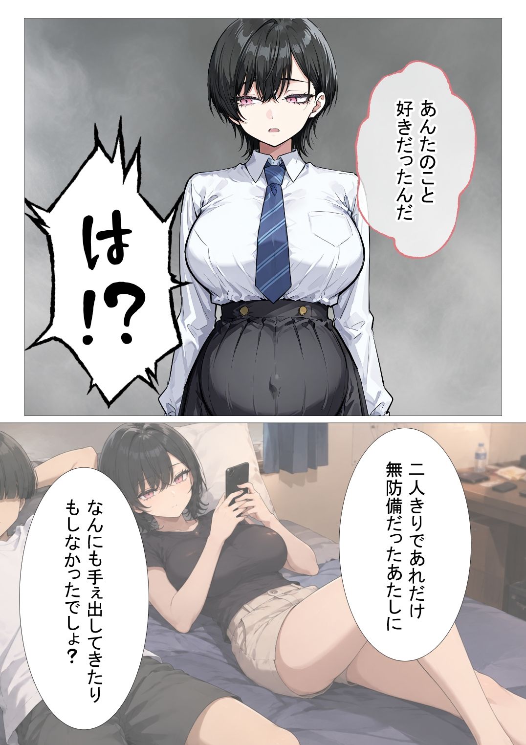 孕トモ-オレのNTR性癖のせいでデキ婚した親友- サンプル2ページ目