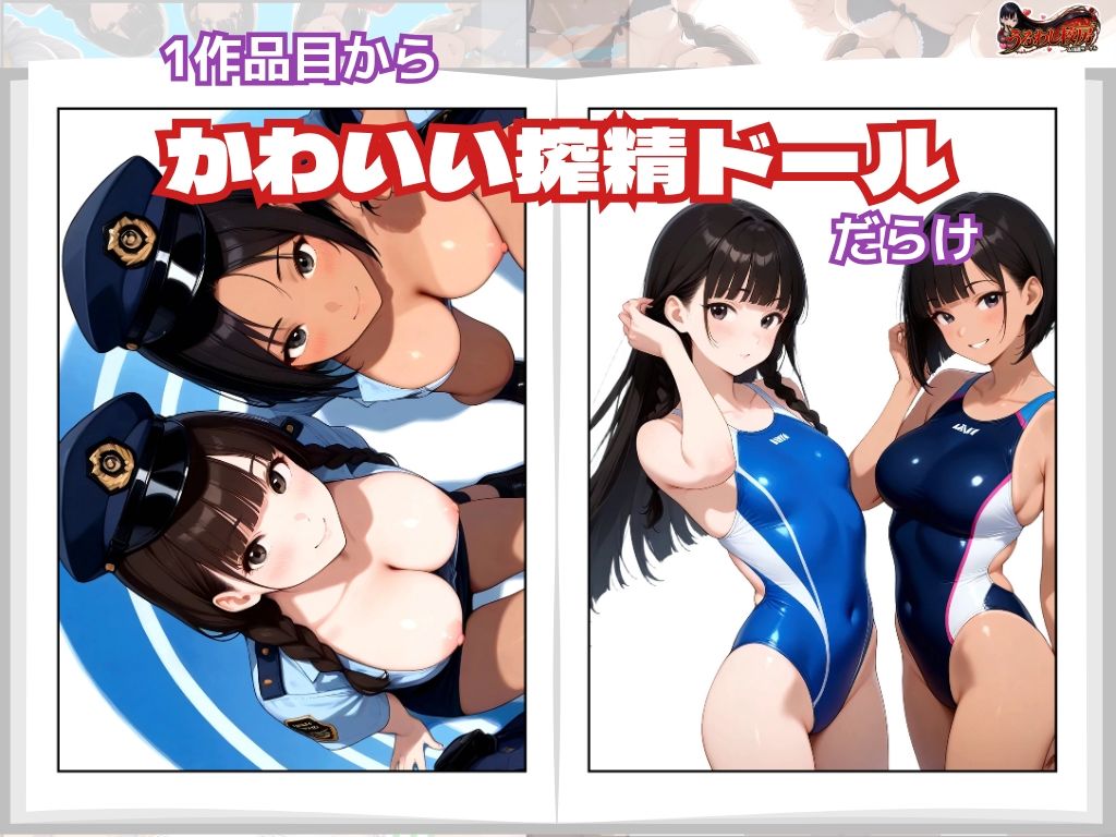 AI搾精ドール真面目で健気な彼女達セット作品 サンプル2ページ目