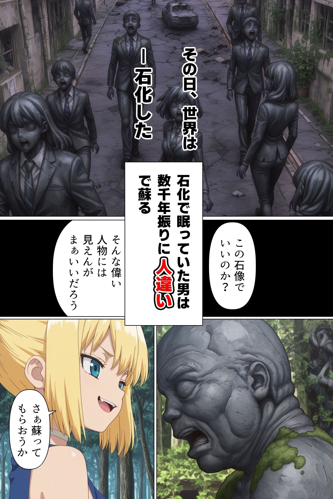 ハローワールド！原始の世界で種付け生活 サンプル1ページ目