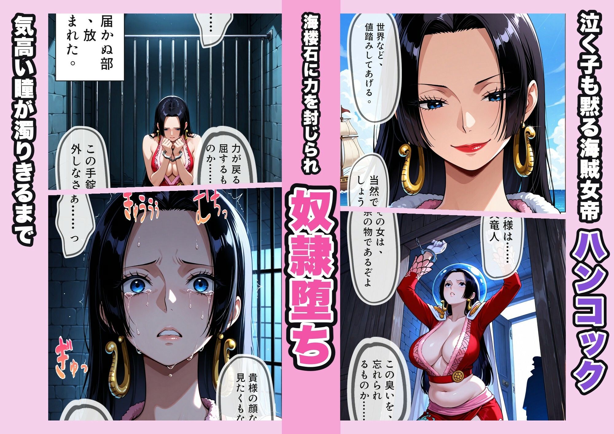 奴●海賊女帝 〜海楼石に囚われた高慢女帝、三日間の陥落〜 サンプル1ページ目