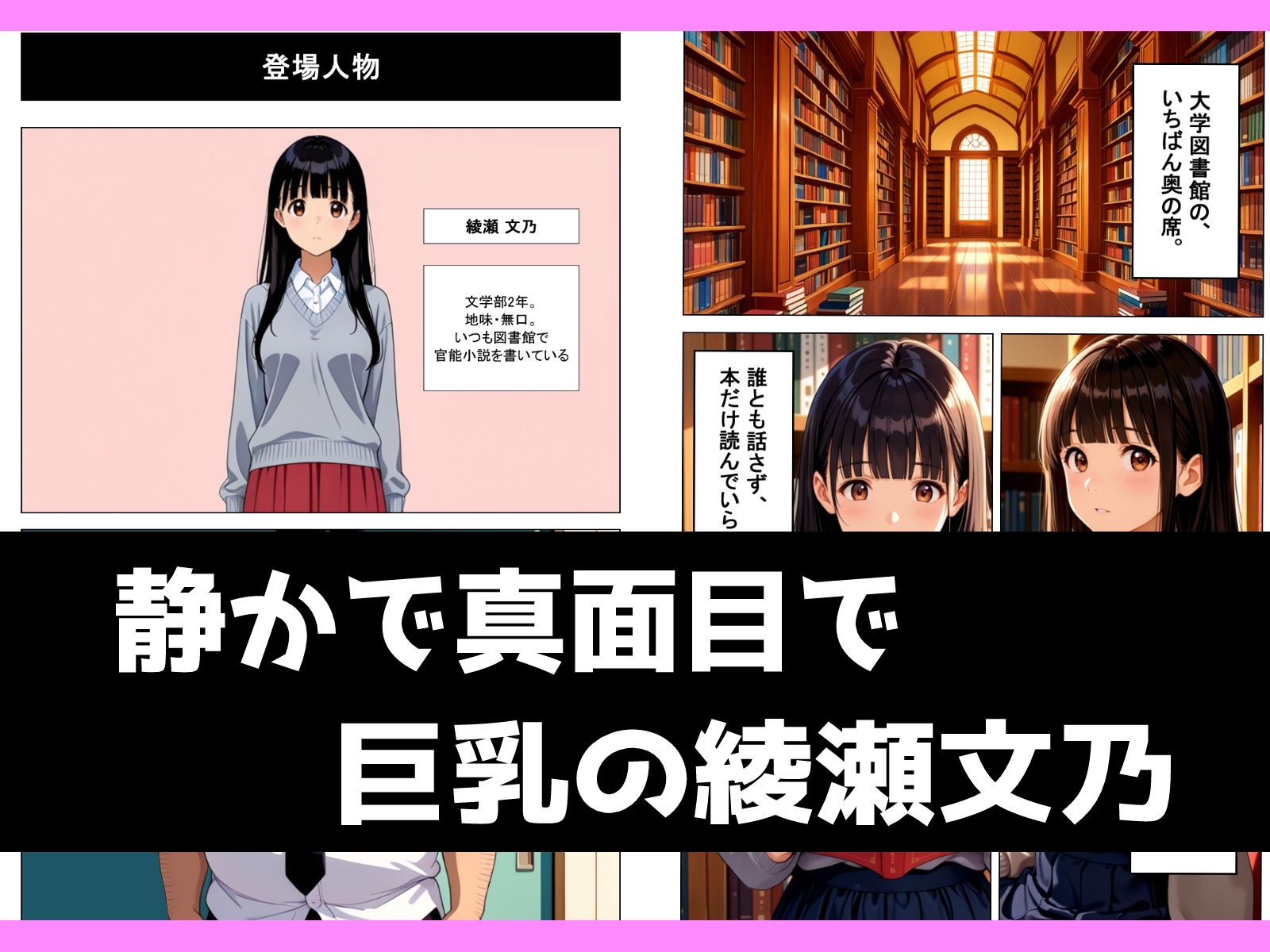 地味むっつり文学巨乳少女が官能小説を提出してしまい性奴●にさせられる話 サンプル2ページ目