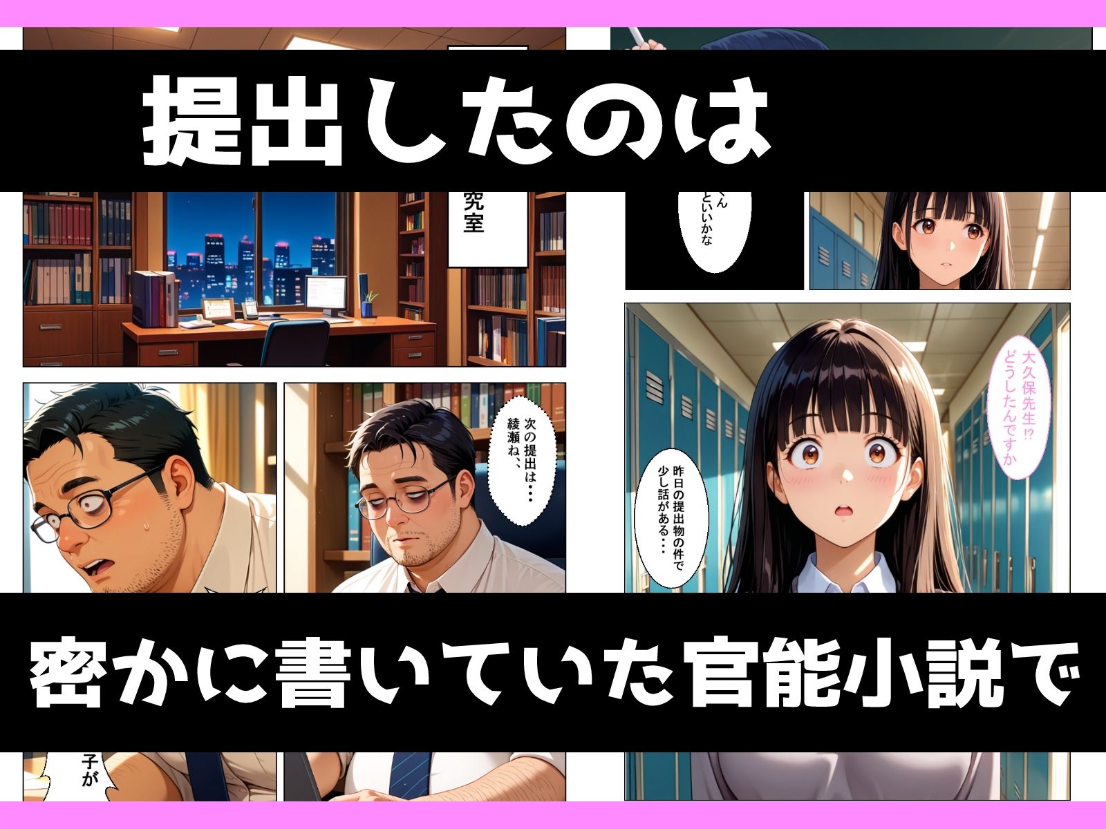 地味むっつり文学巨乳少女が官能小説を提出してしまい性奴●にさせられる話 サンプル4ページ目