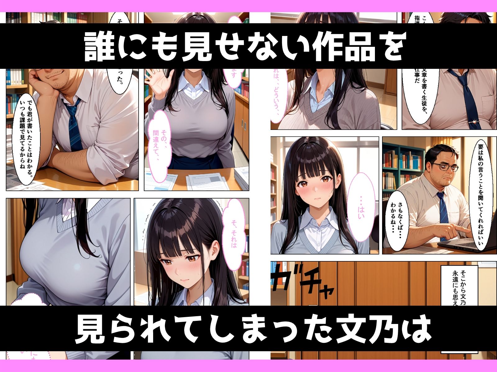 地味むっつり文学巨乳少女が官能小説を提出してしまい性奴●にさせられる話 サンプル5ページ目