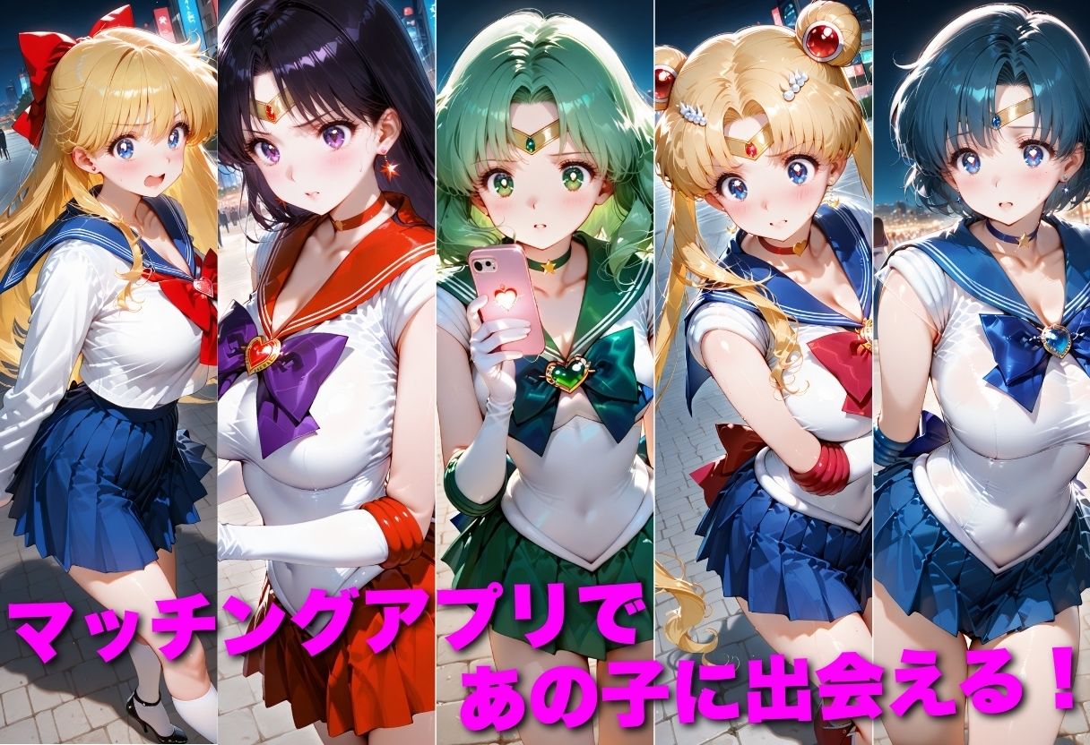 マッチングアプリで出会った美女を孕ませた話 美●女戦士セーラームーン編 サンプル1ページ目