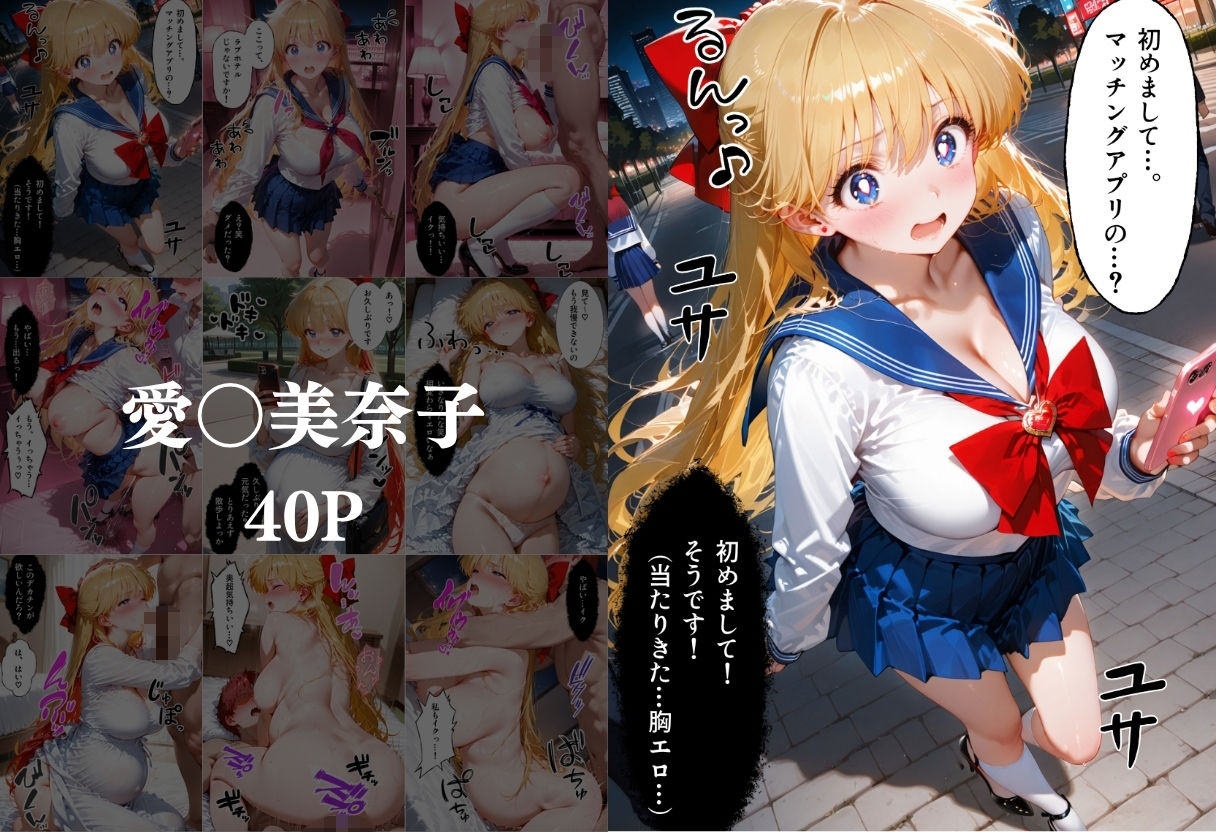 マッチングアプリで出会った美女を孕ませた話 美●女戦士セーラームーン編 サンプル3ページ目