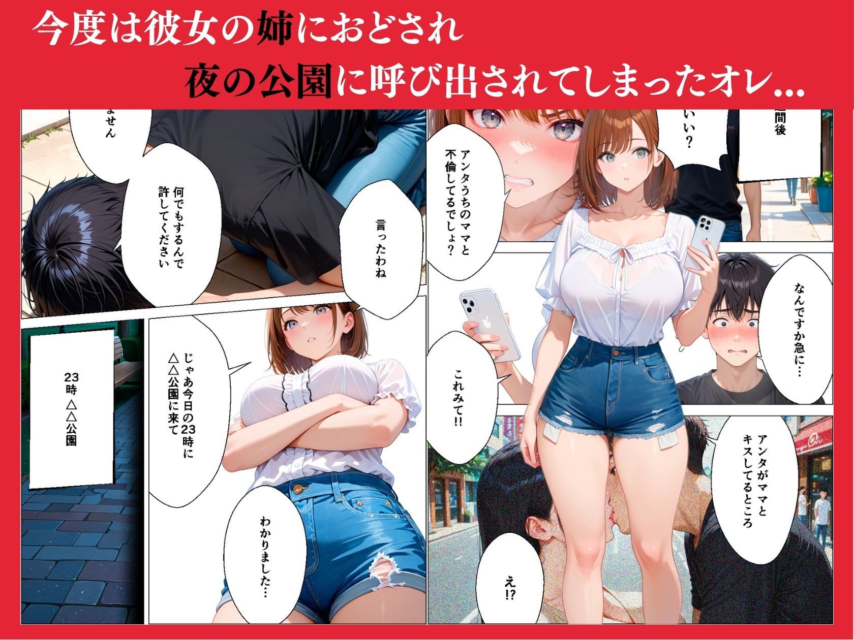 彼女の姉 妹 母が欲求不満だったので生ハメセックスしたらとんでも展開でした サンプル8ページ目