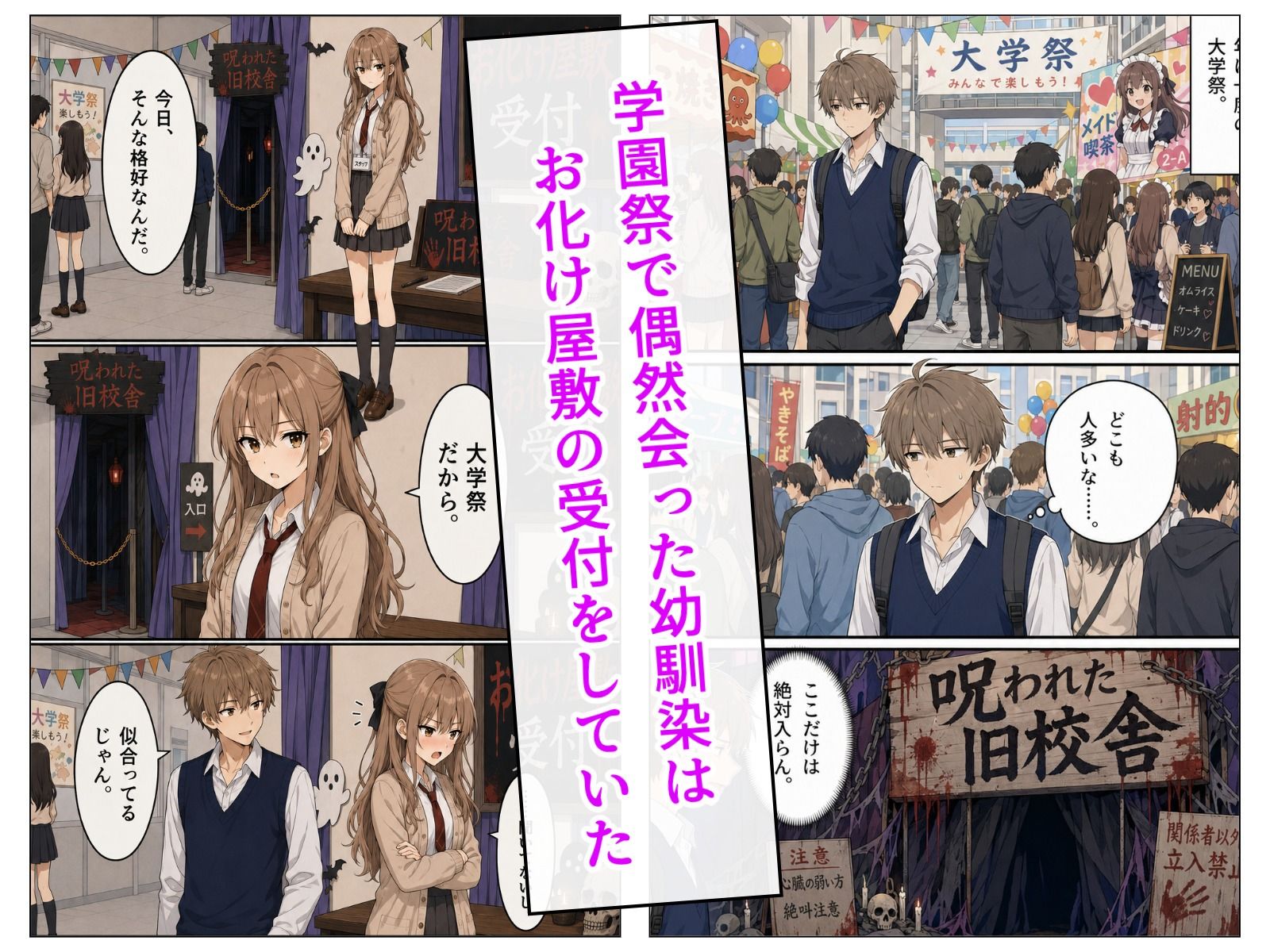 怖いなら、手つないであげる サンプル2ページ目