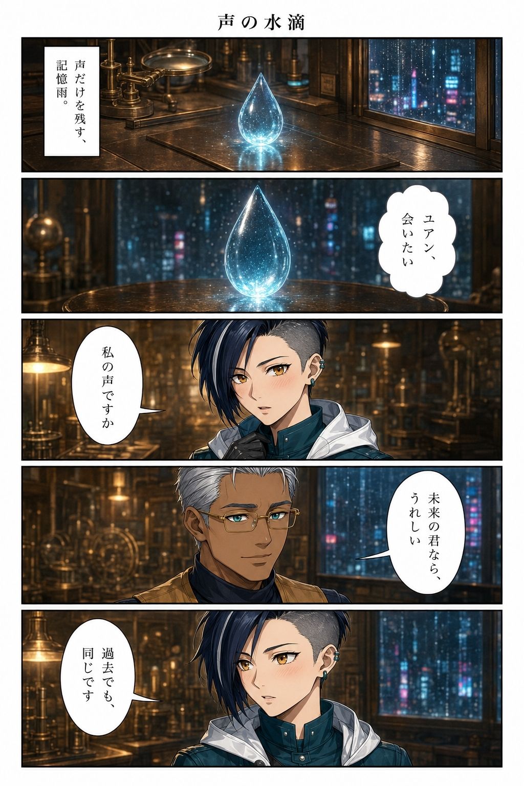 記憶雨の配達人（10ページ） サンプル3ページ目