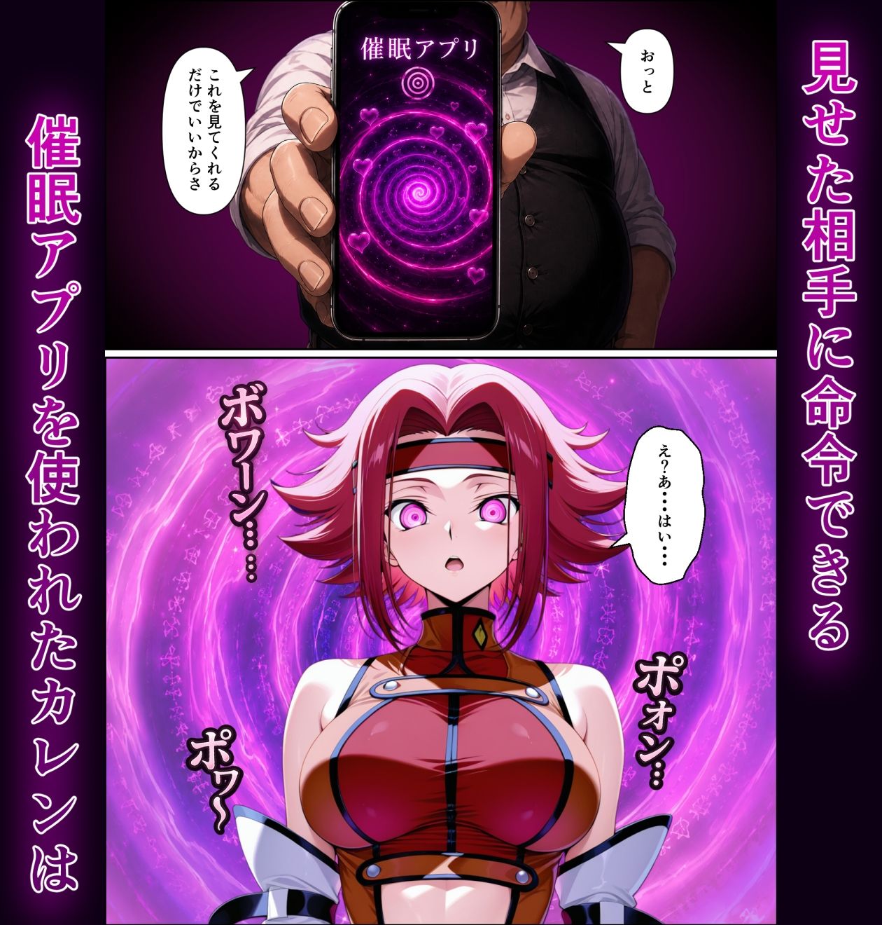 快楽催●アプリ「紅月カレン編」 サンプル1ページ目