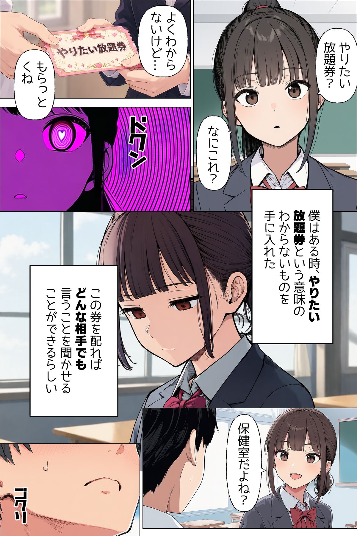 【漫画】僕が手に入れたやりたい放題券はなんでもできる優れもの 第一話  大好きな同級生とママ サンプル6ページ目