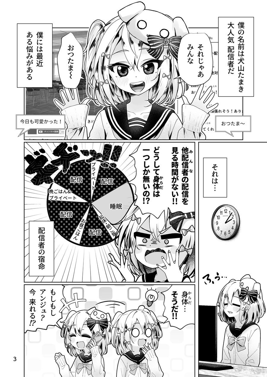 犬山た○きくんの分裂日常 サンプル1ページ目