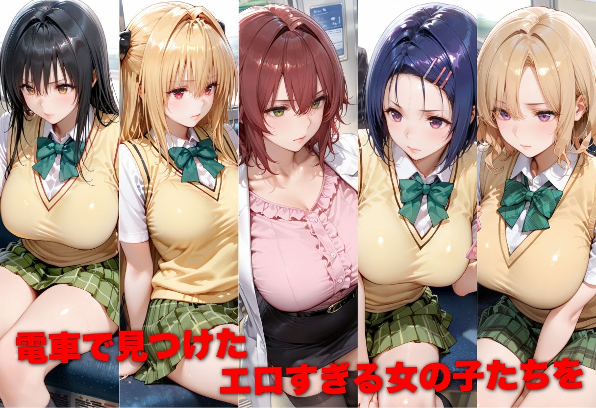 電車で痴●した美女をガラスに押し付けメス堕ちさせた話  ToL●VEる編 サンプル1ページ目