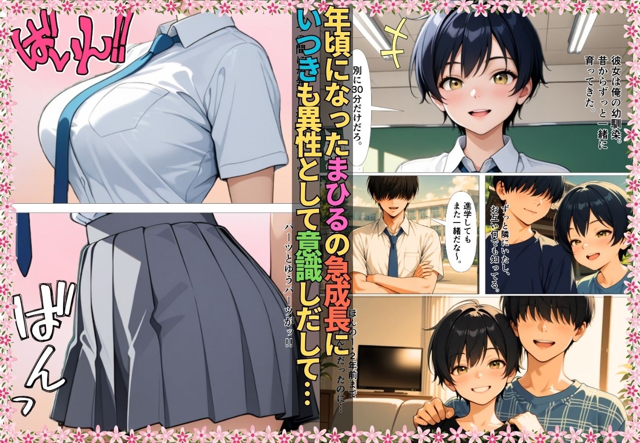 無自覚なボーイッシュ幼馴染が無防備すぎてガチンコいちゃらぶセックス【漫画】【女子校生】【あまあま】【初体験】【153p】 サンプル2ページ目
